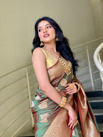 Pure Banarasi Silk With Zari Weaving