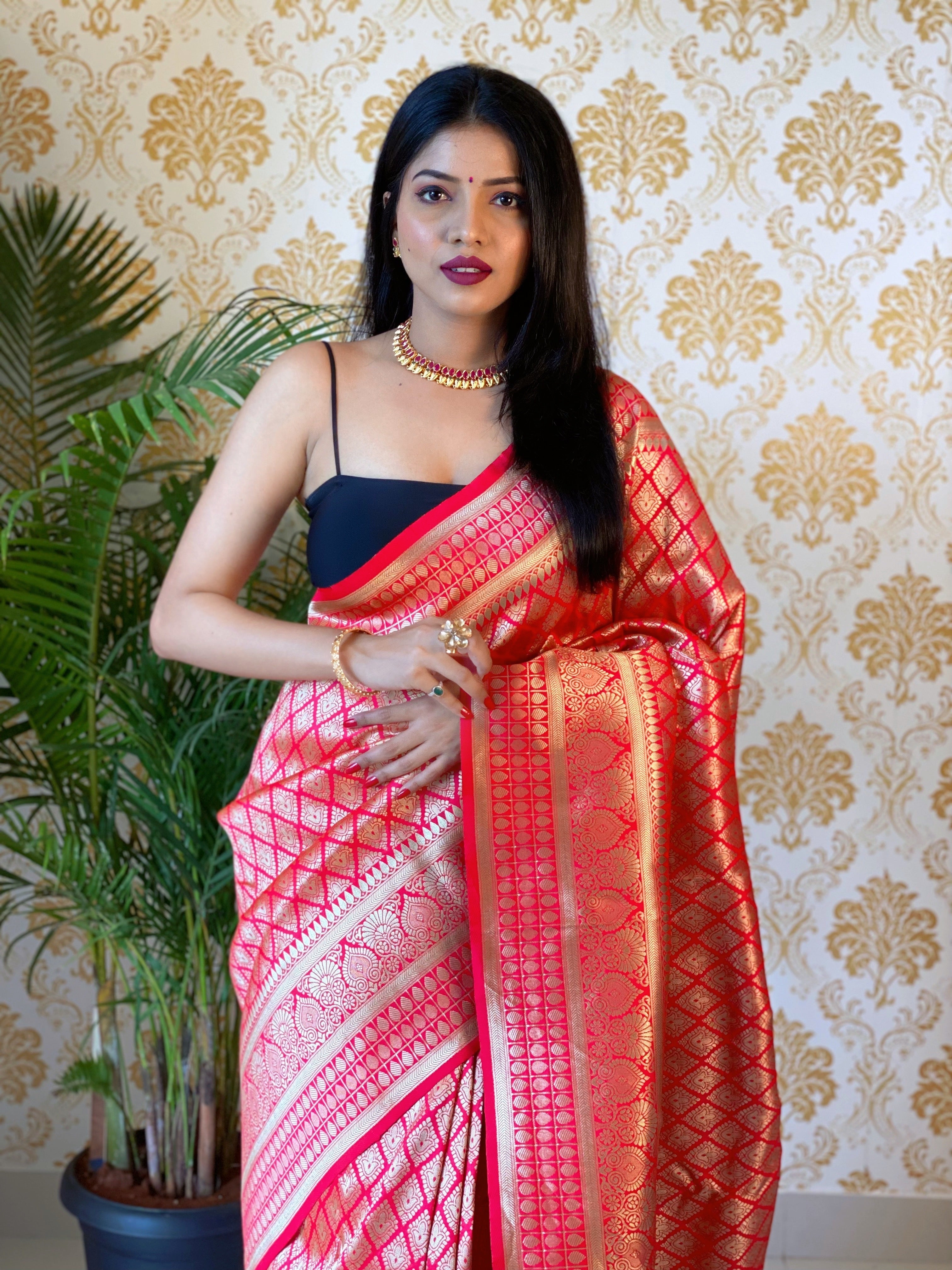 Pure Banarasi Silk With Zari Weaving