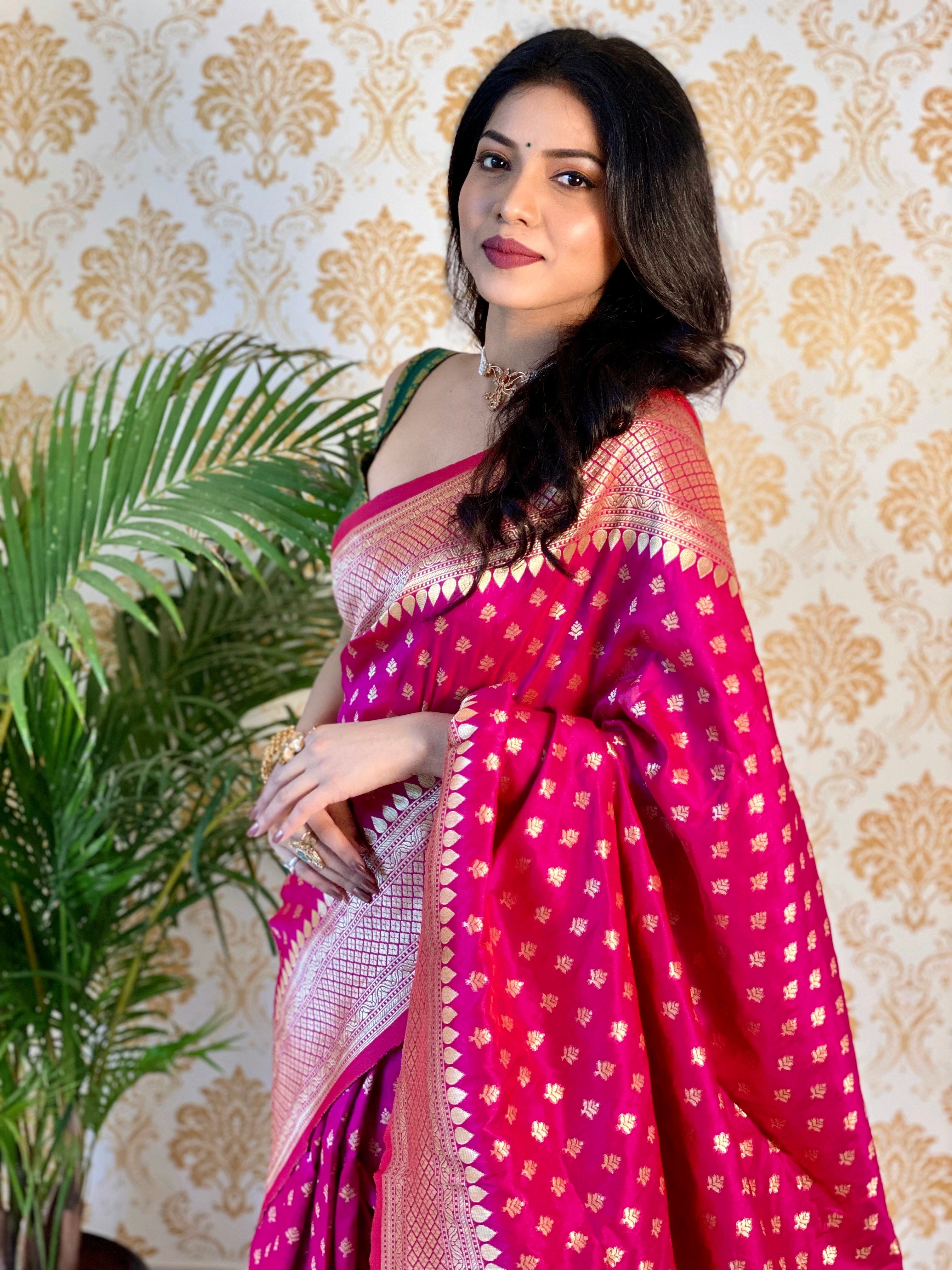 Pure Banarasi Silk With Zari Weaving