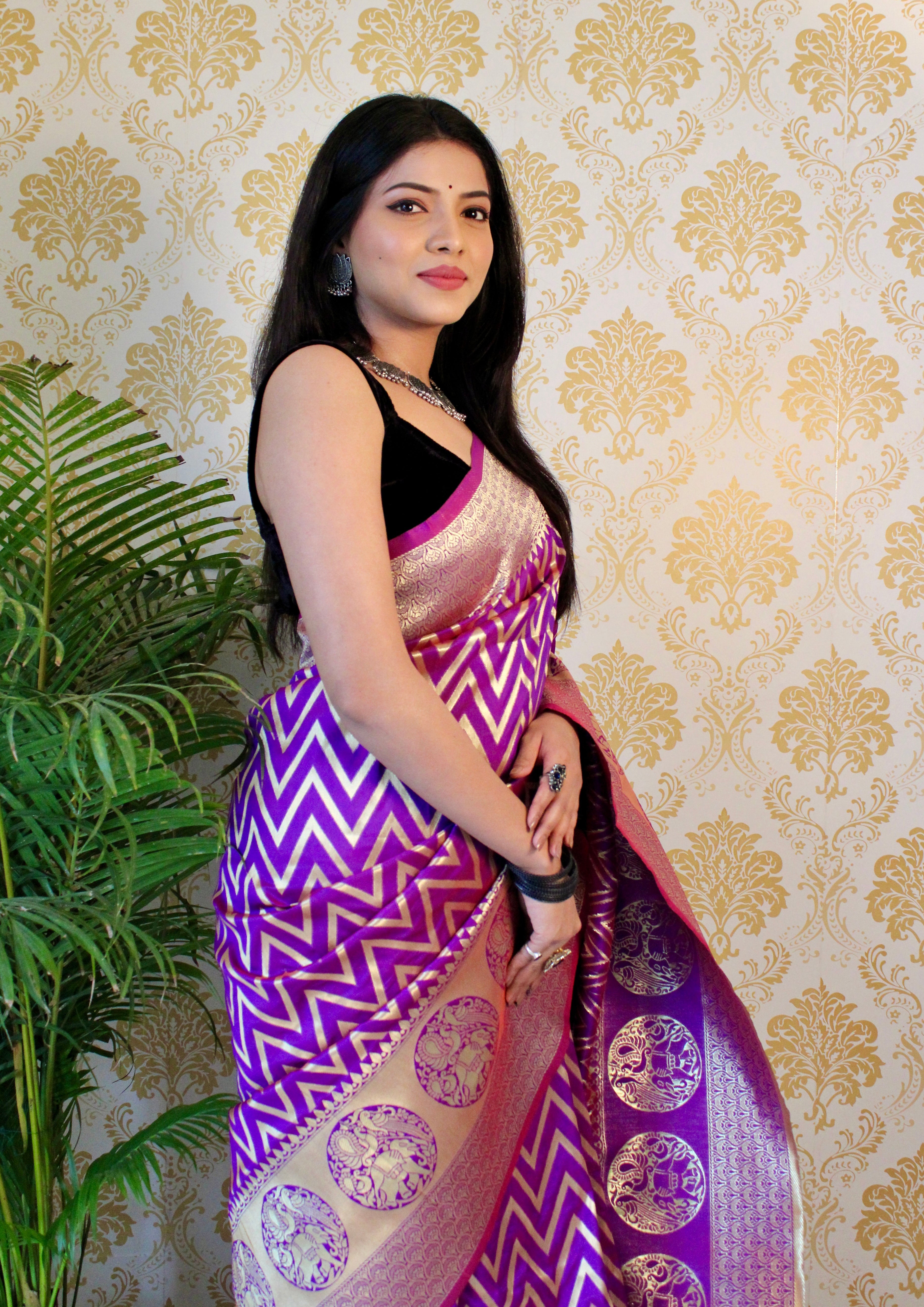 Pure Banarasi Silk With Zari Weaving