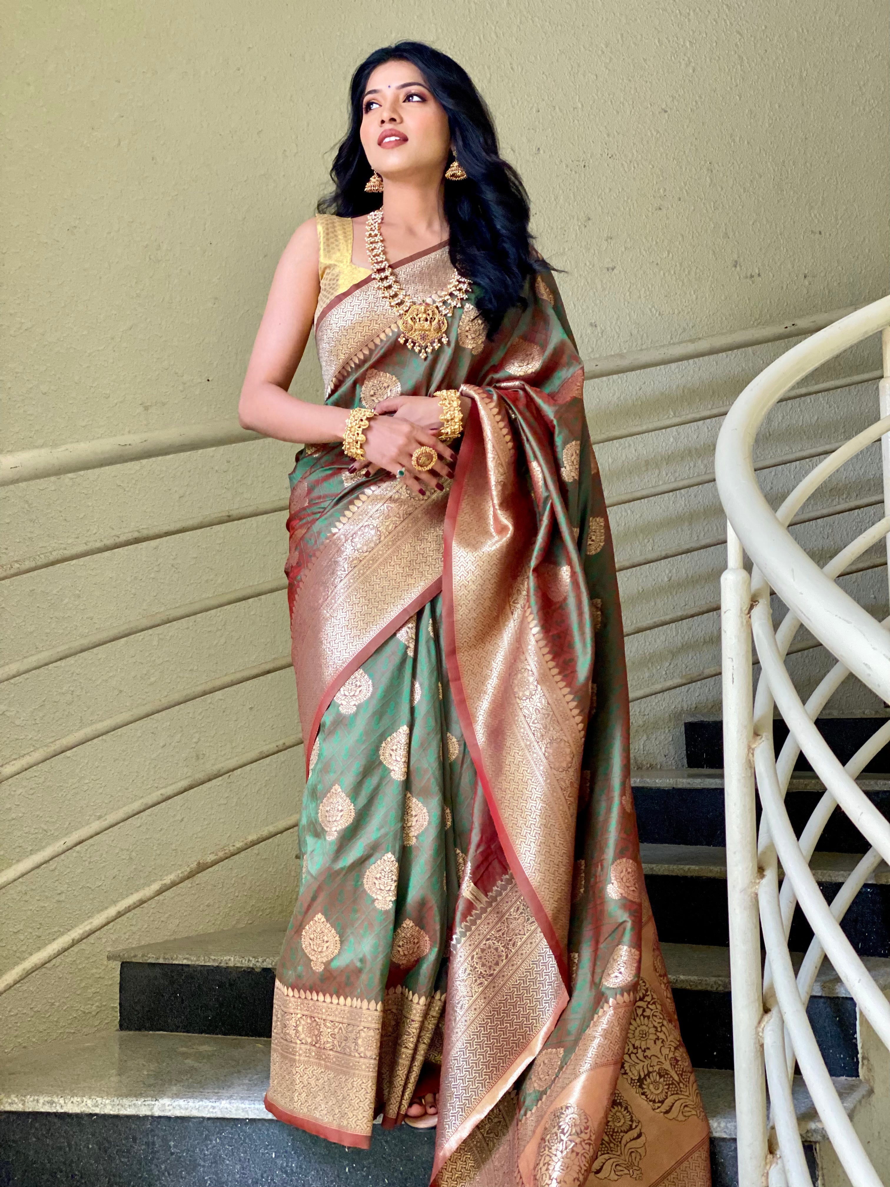 Pure Banarasi Silk With Zari Weaving