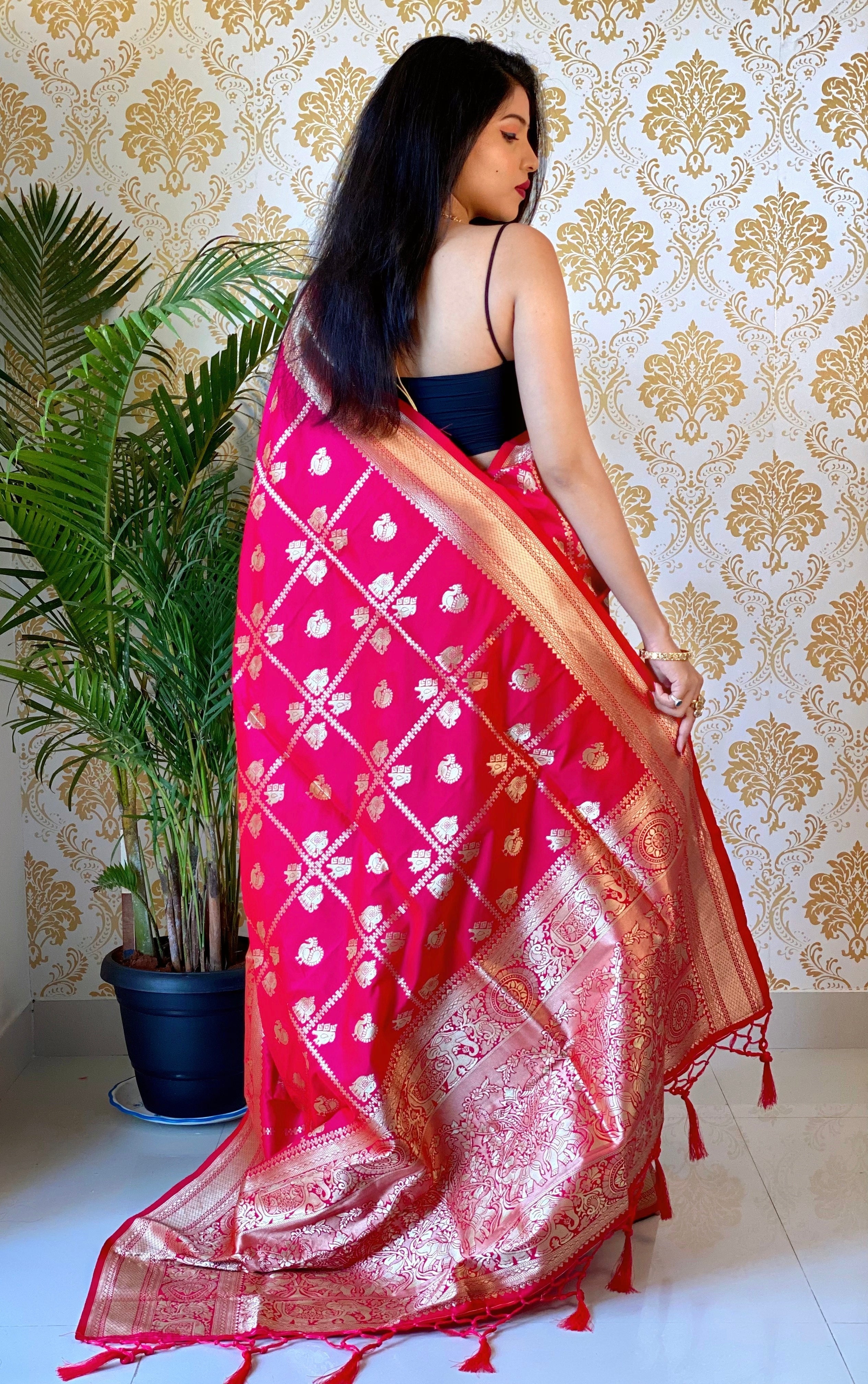 Pure Banarasi Silk With Zari Weaving
