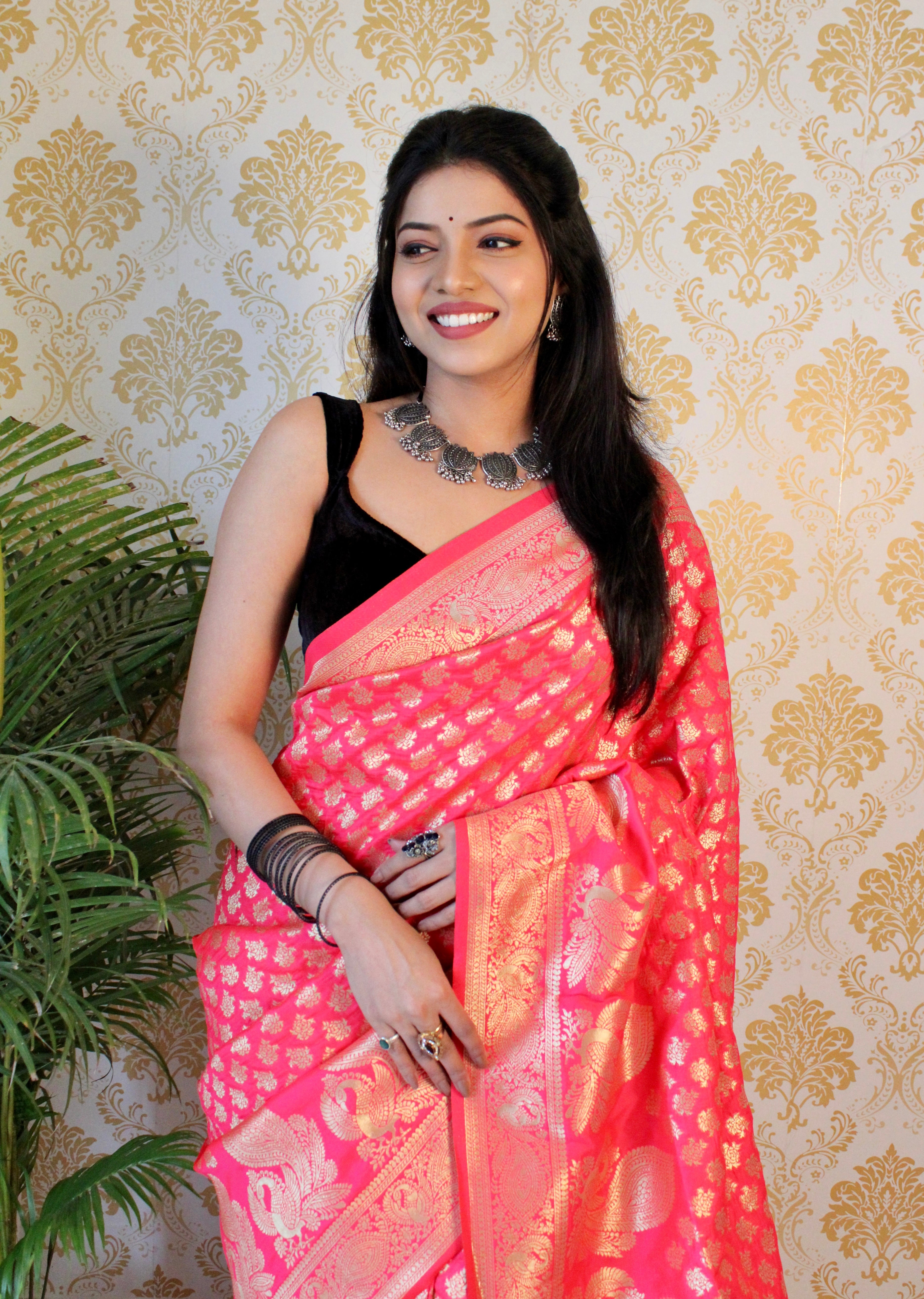 Pure Banarasi Silk With Zari Weaving