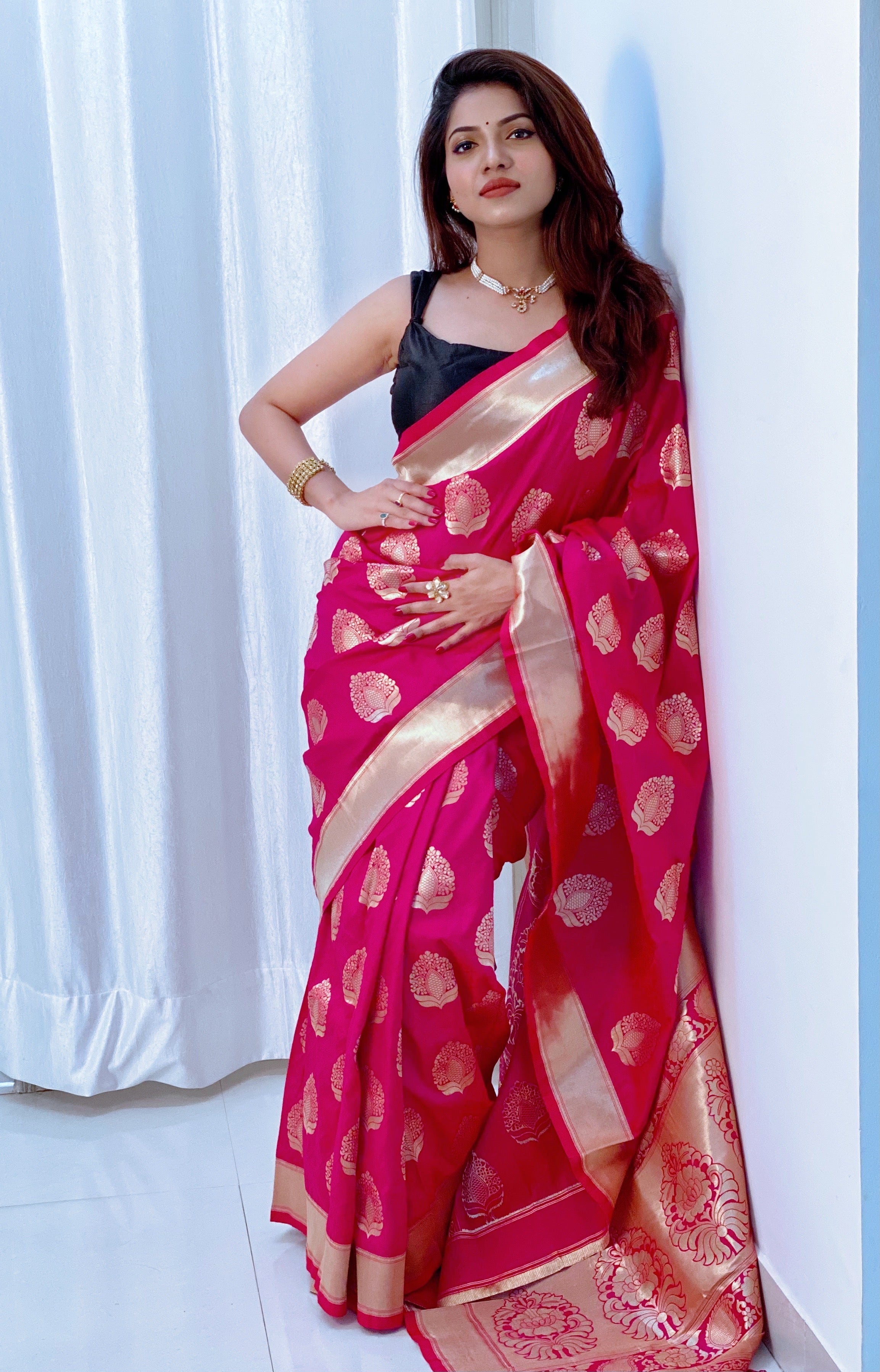 Pure Banarasi Silk With Zari Weaving