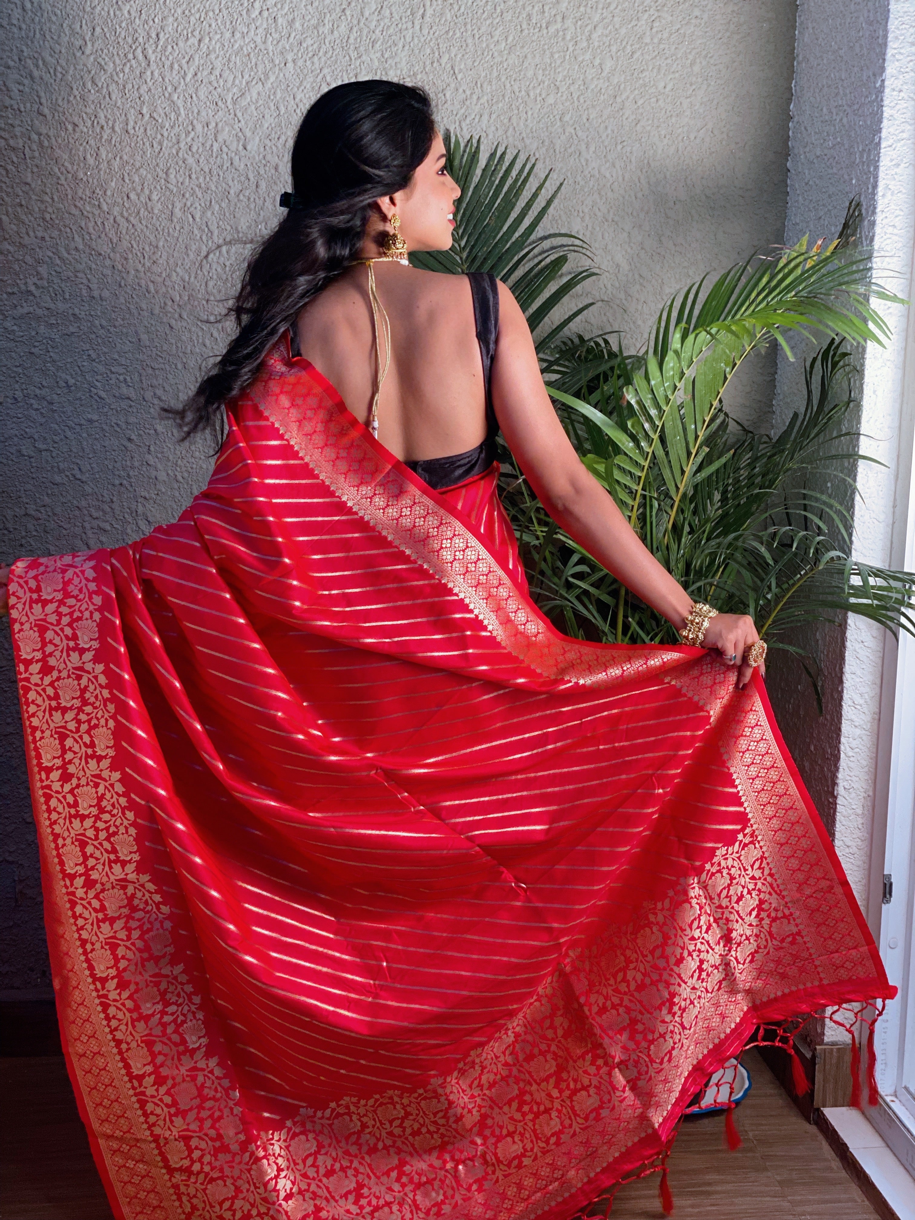 Pure Banarasi Silk With Zari Weaving
