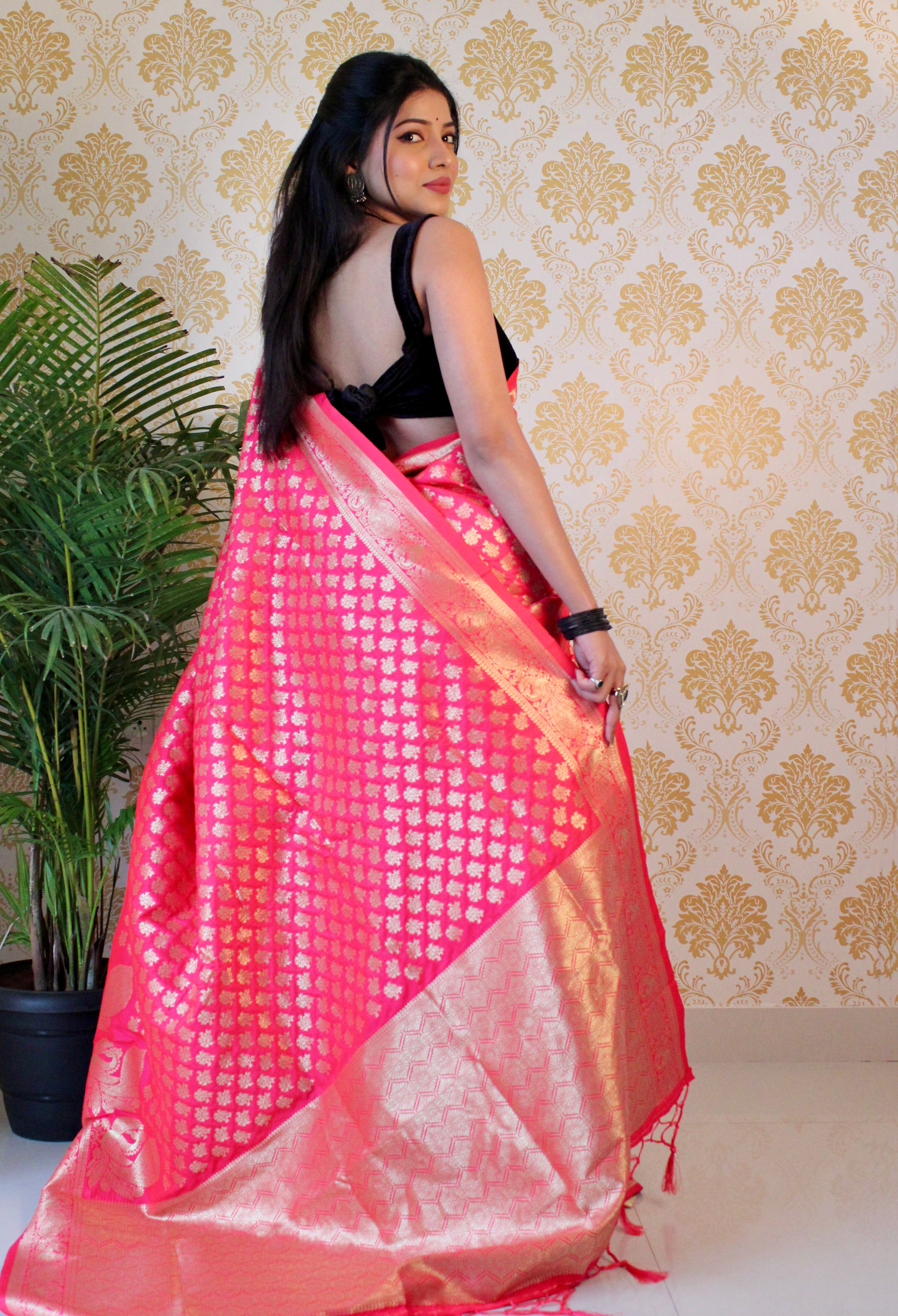 Pure Banarasi Silk With Zari Weaving