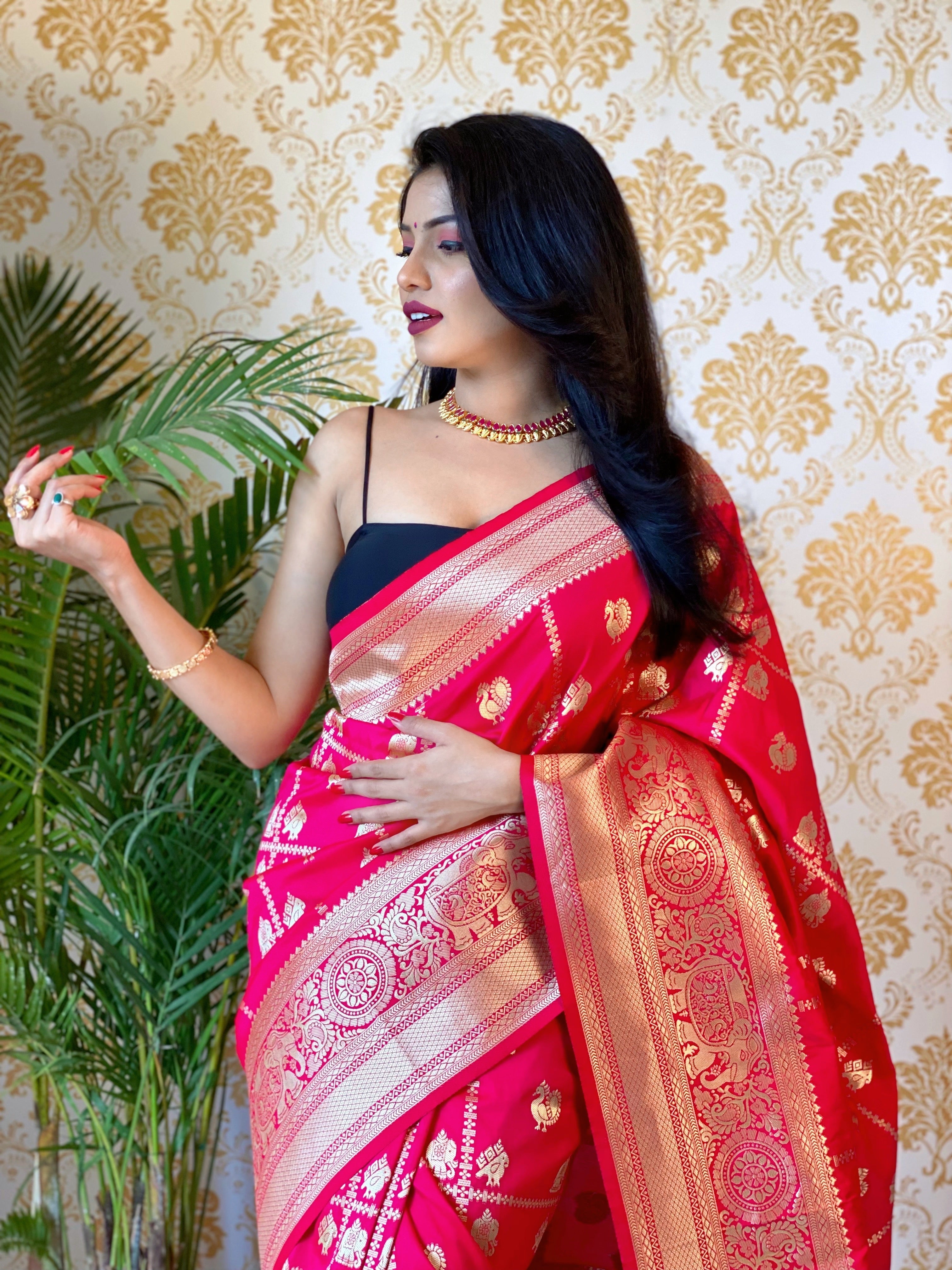 Pure Banarasi Silk With Zari Weaving