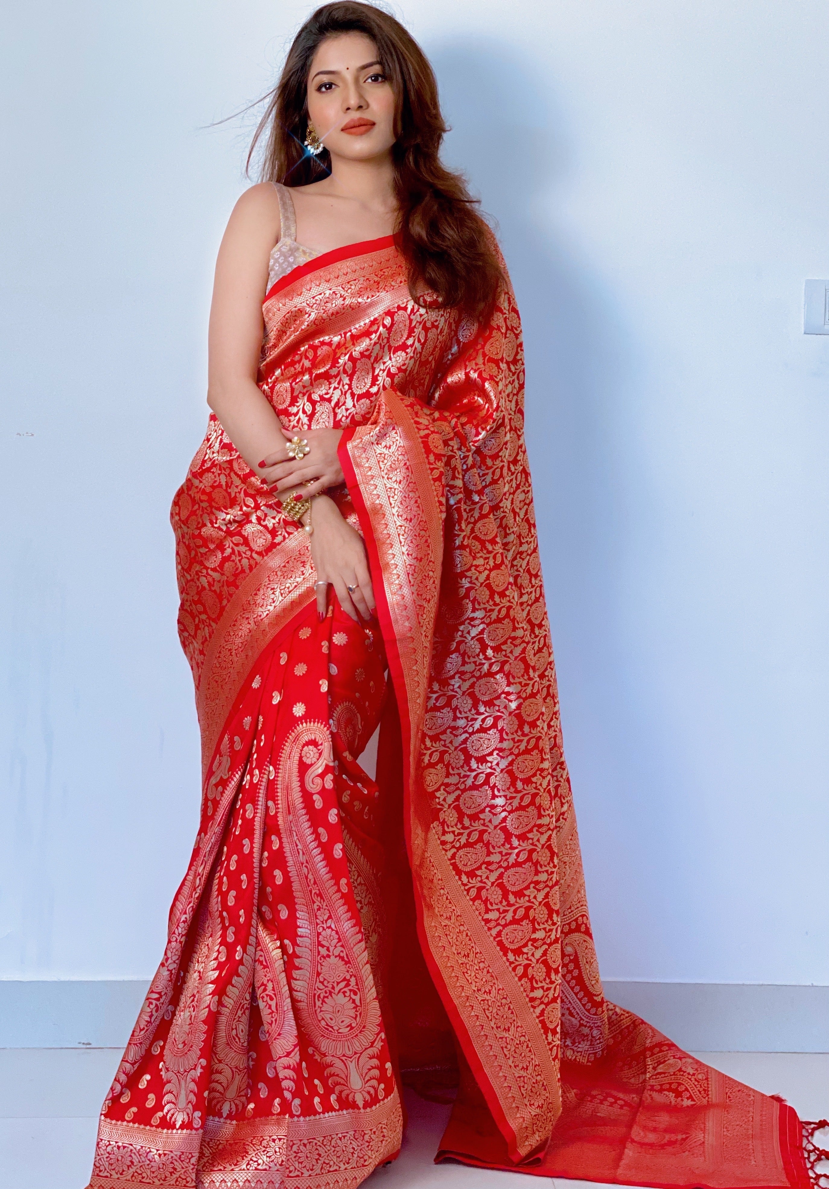 Pure Banarasi Silk With Zari Weaving
