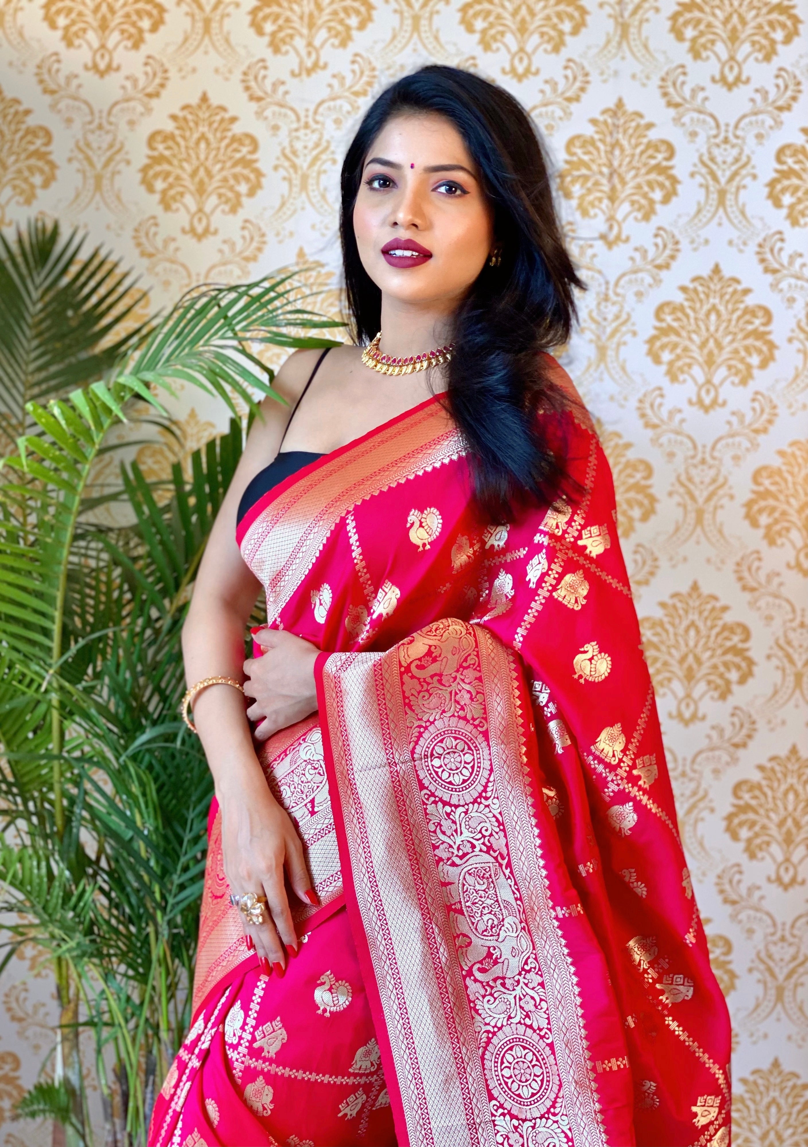 Pure Banarasi Silk With Zari Weaving
