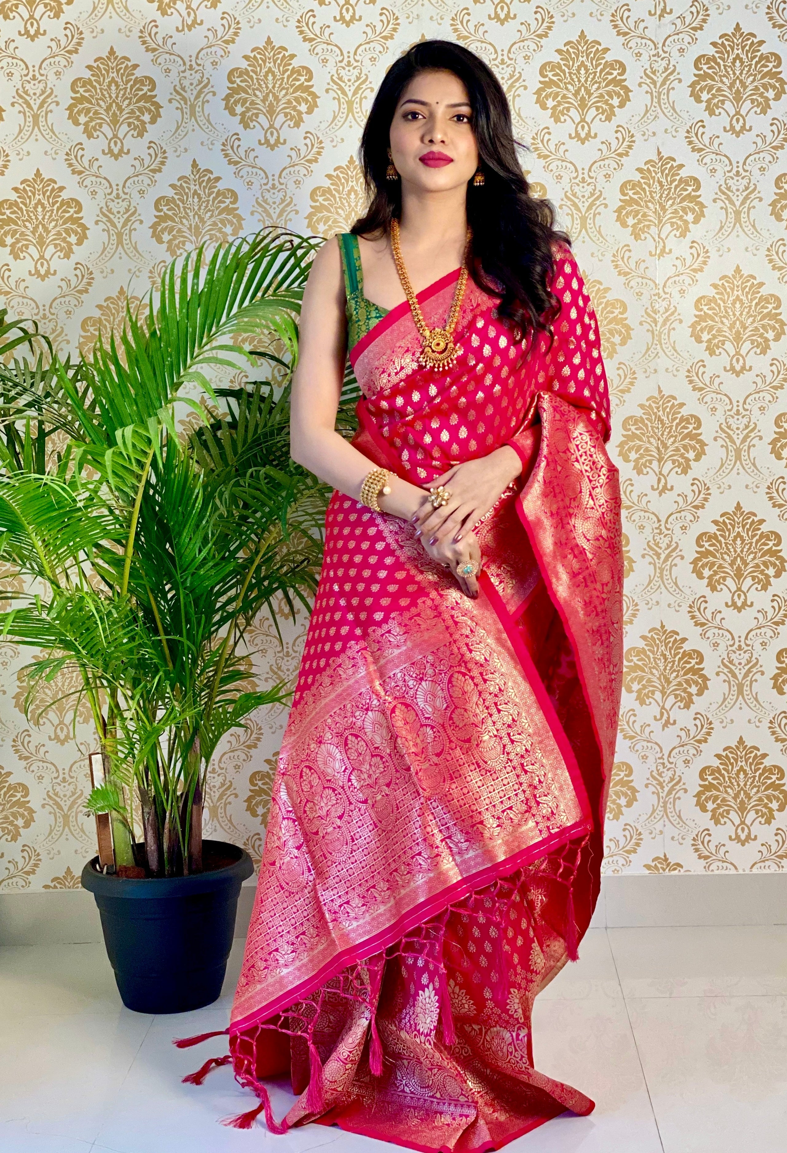 Pure Banarasi Silk With Zari Weaving