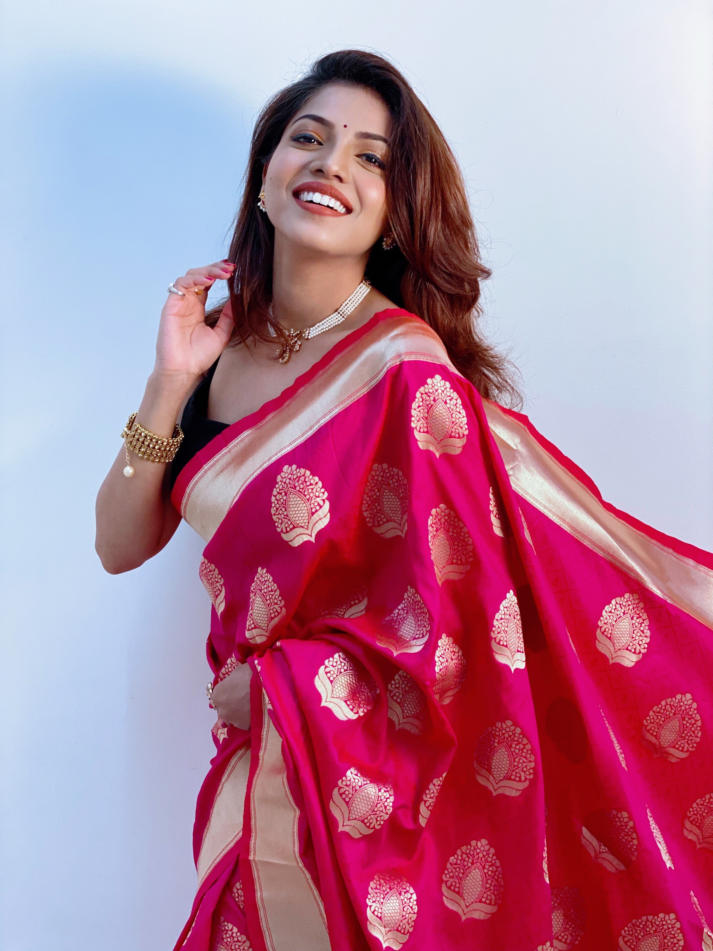 Pure Banarasi Silk With Zari Weaving