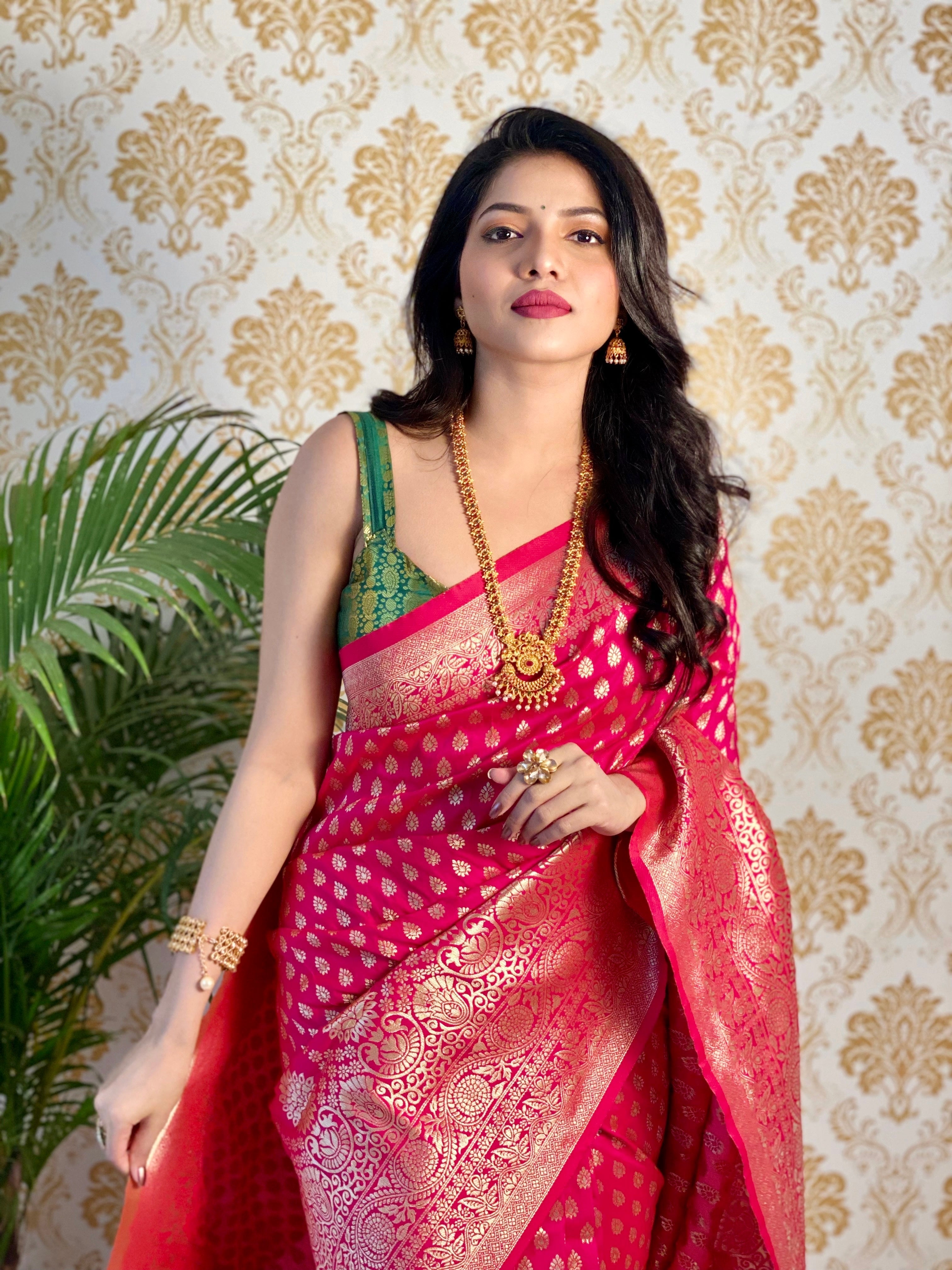 Pure Banarasi Silk With Zari Weaving