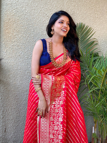 Pure Banarasi Silk With Zari Weaving