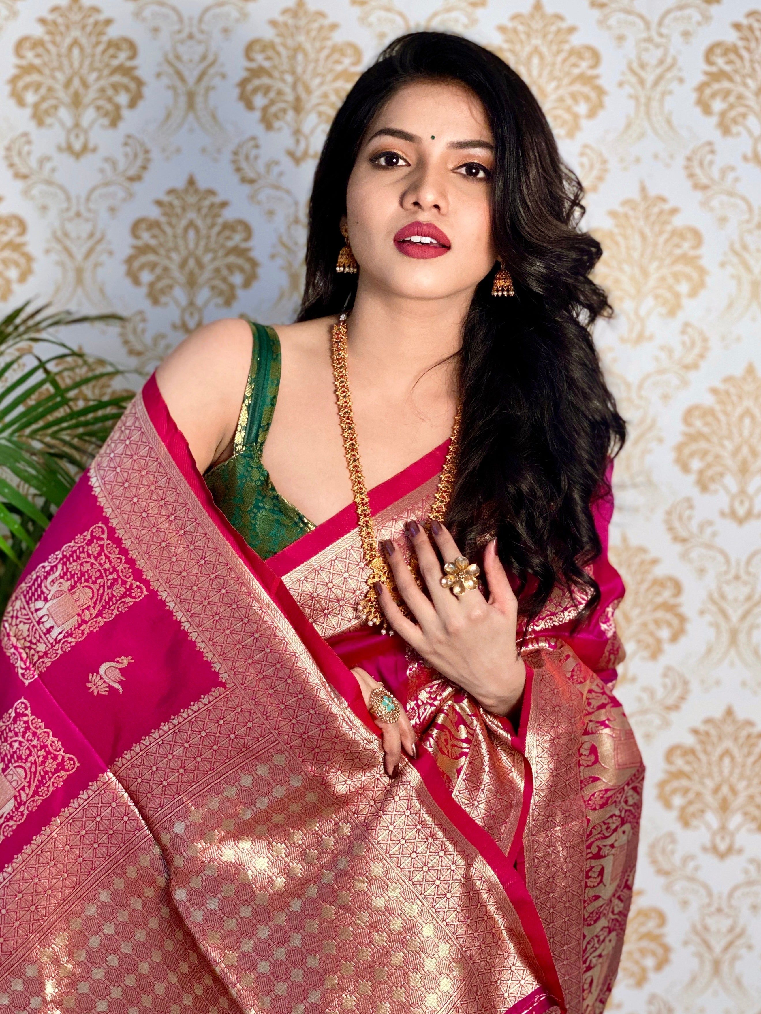 Pure Banarasi Silk With Zari Weaving