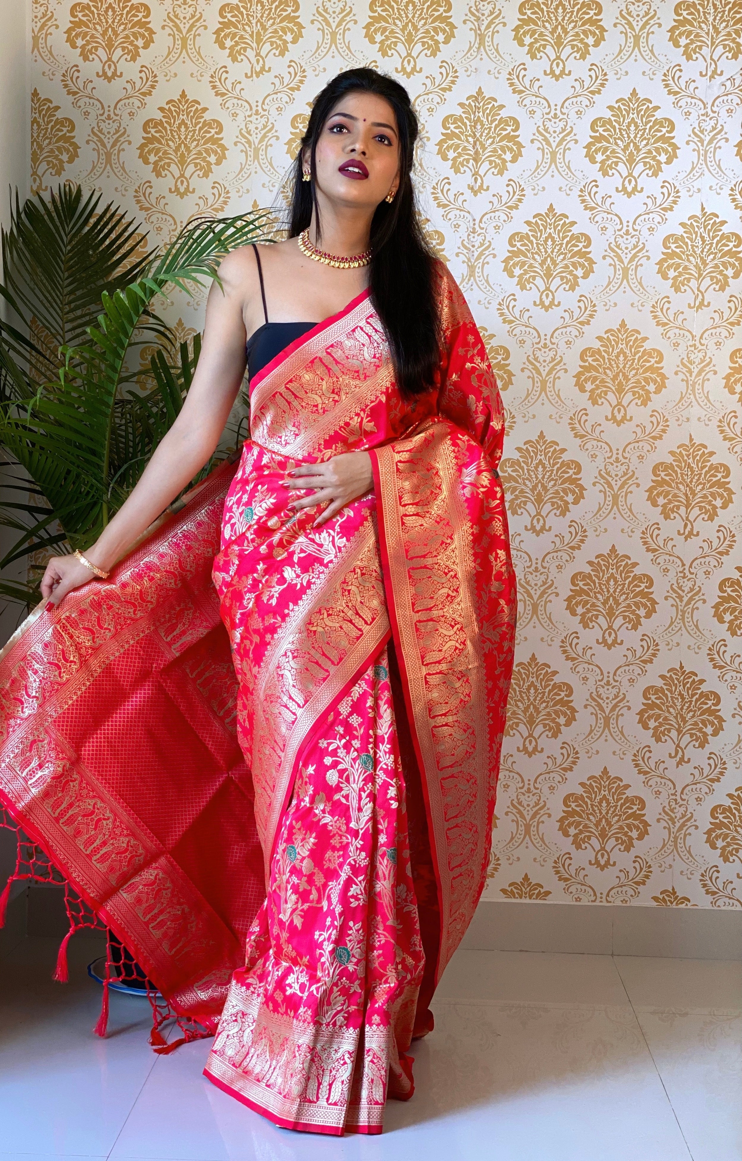 Pure Banarasi Silk With Zari Weaving