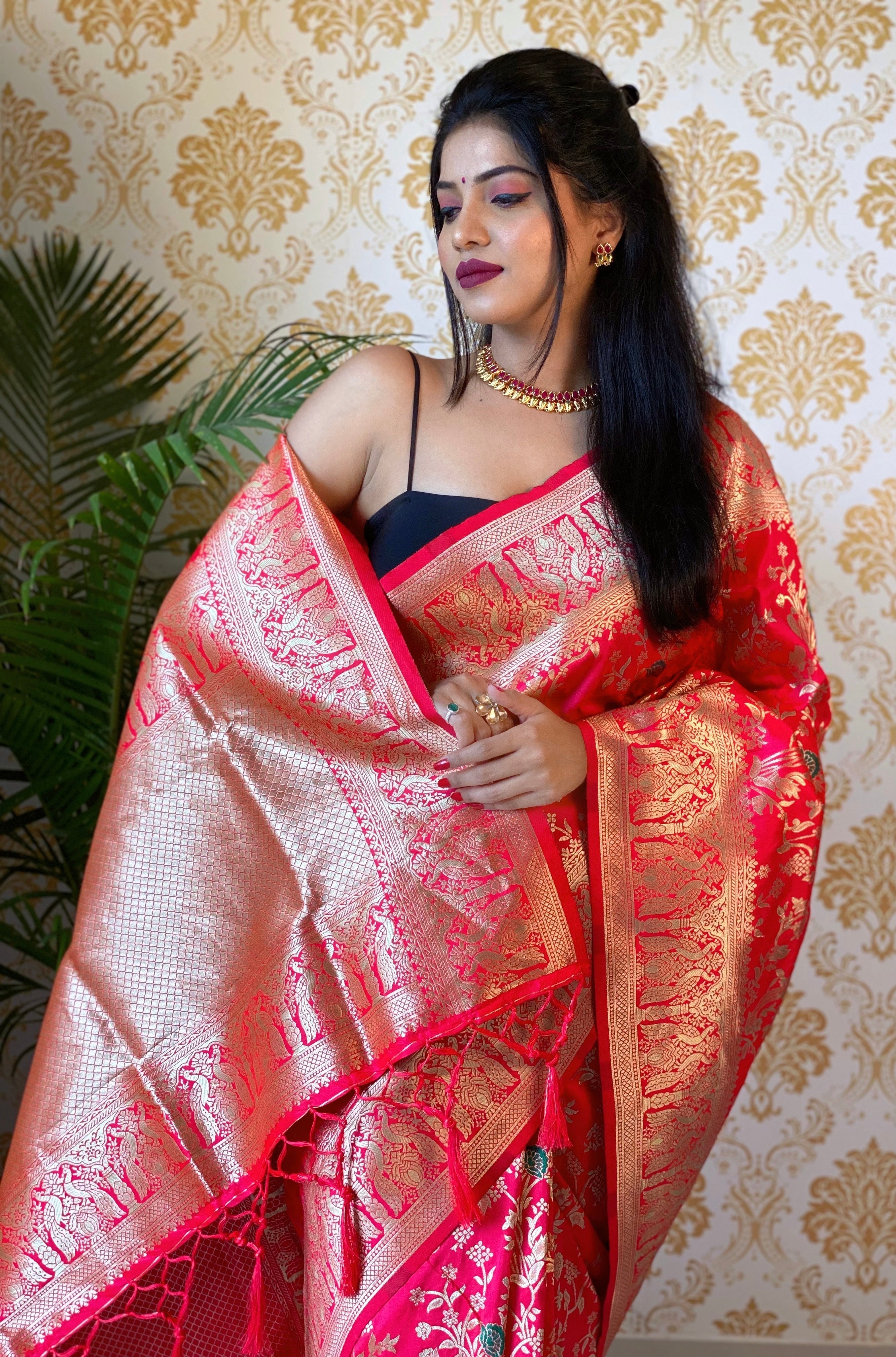 Pure Banarasi Silk With Zari Weaving