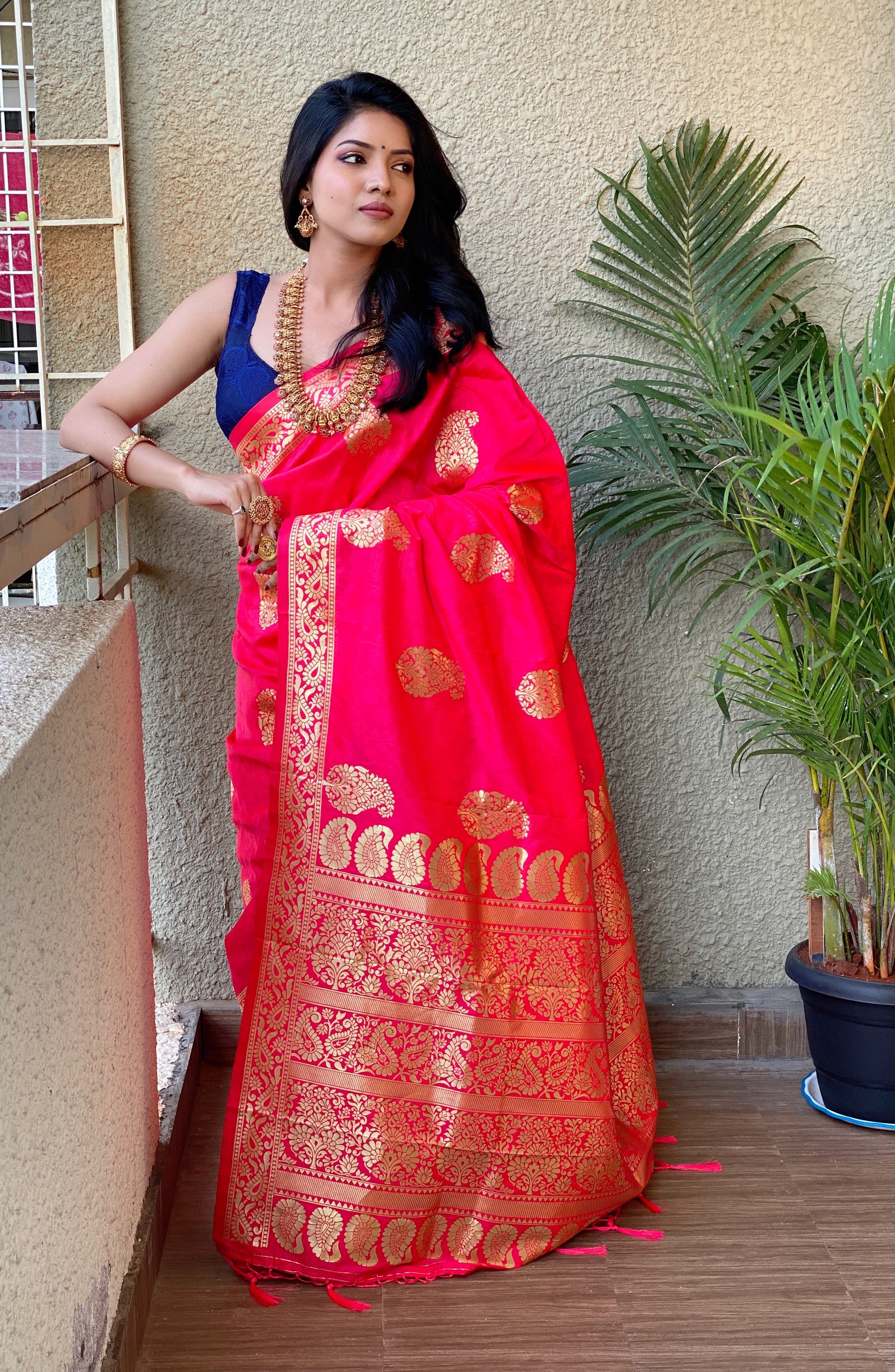 Pure Banarasi Silk With Zari Weaving