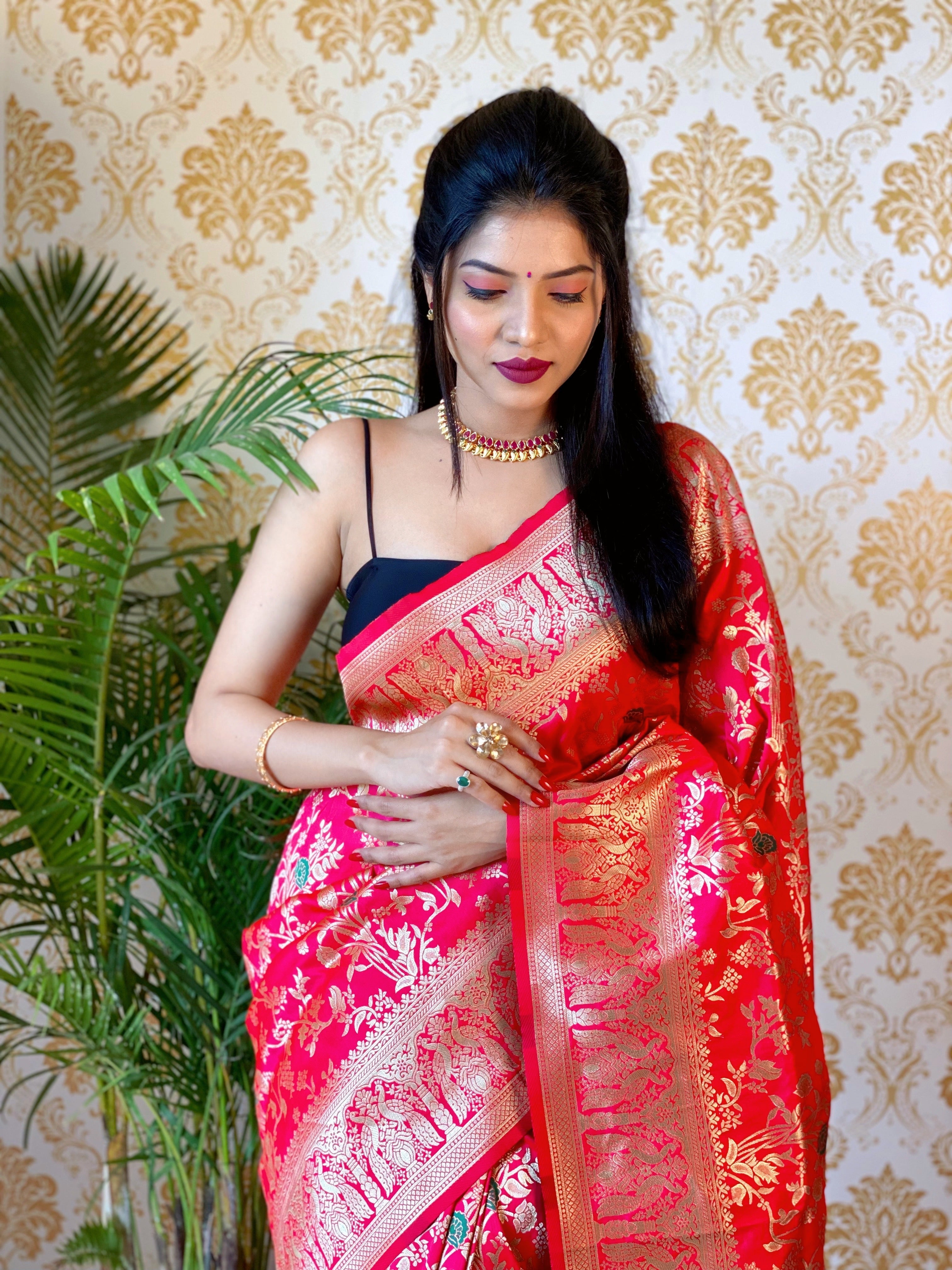 Pure Banarasi Silk With Zari Weaving