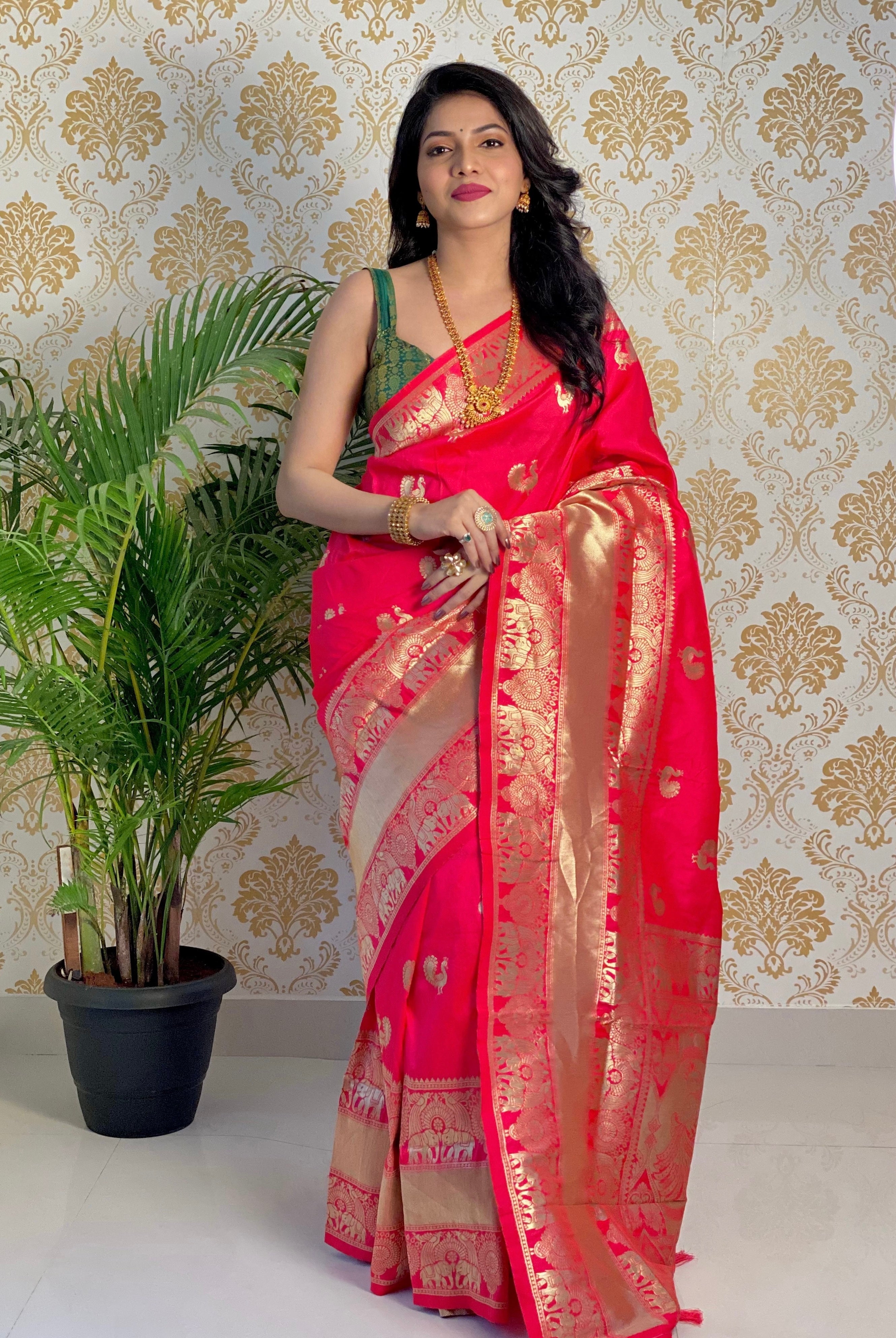 Pure Banarasi Silk With Zari Weaving