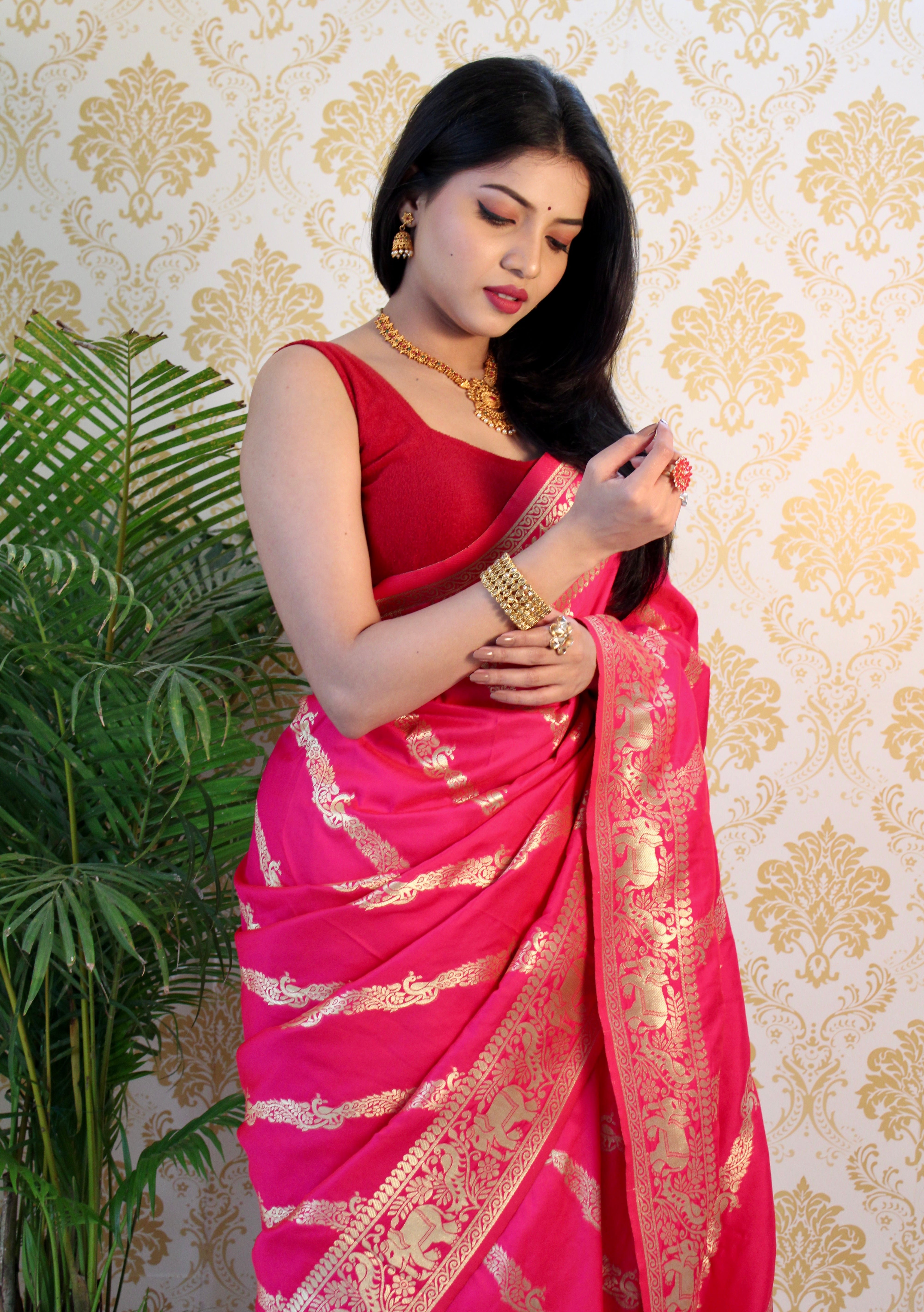Pure Banarasi Silk With Zari Weaving