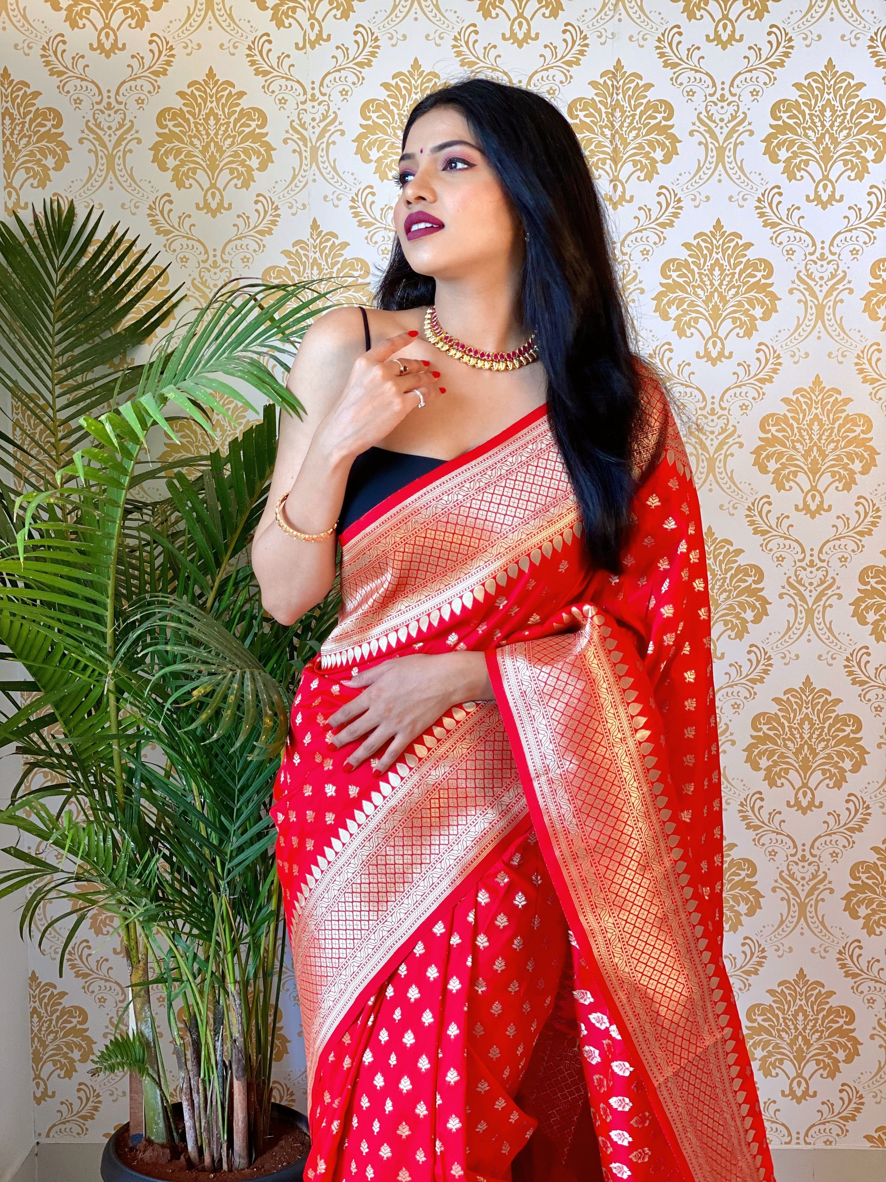 Pure Banarasi Silk With Zari Weaving