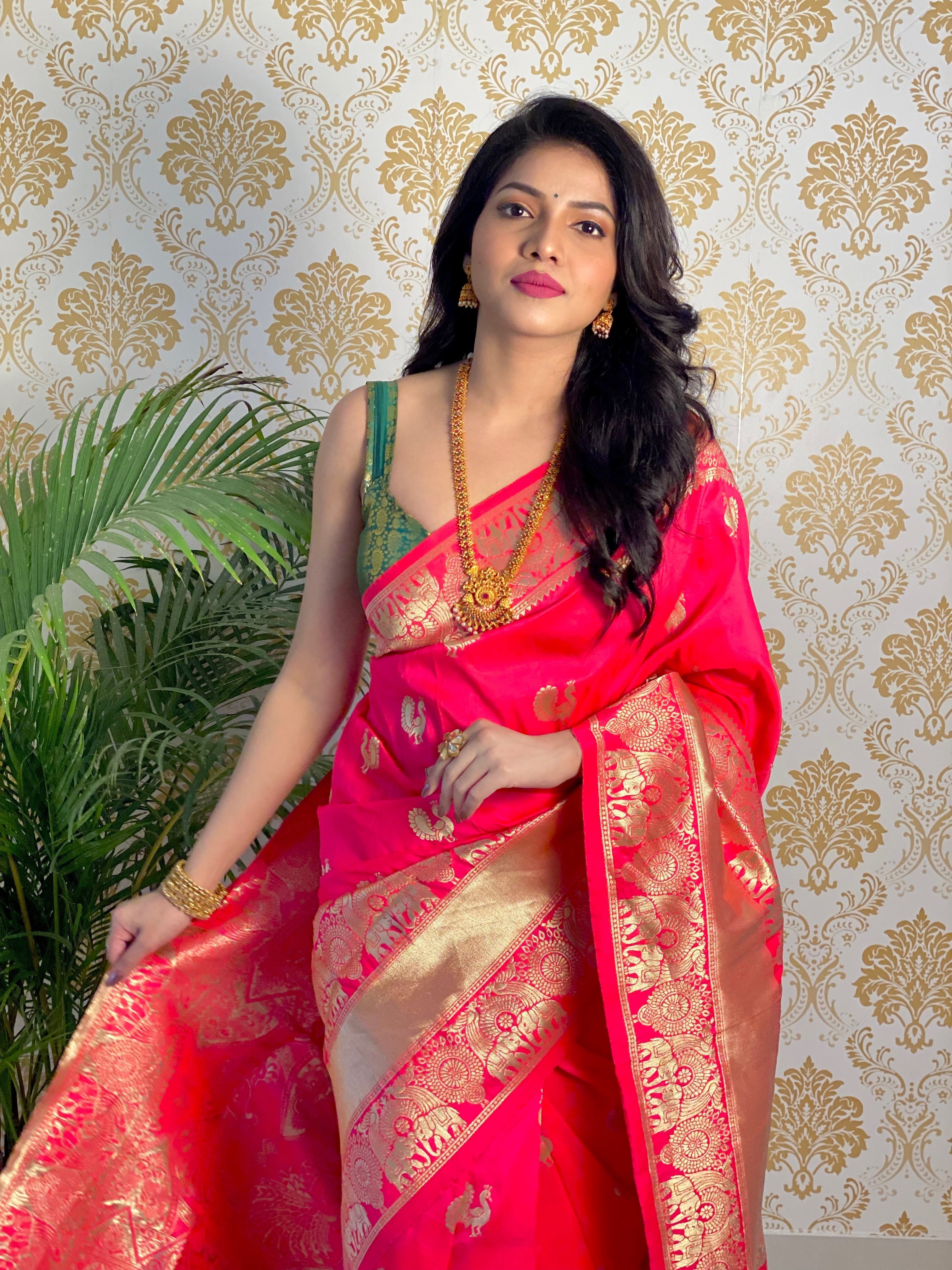 Pure Banarasi Silk With Zari Weaving