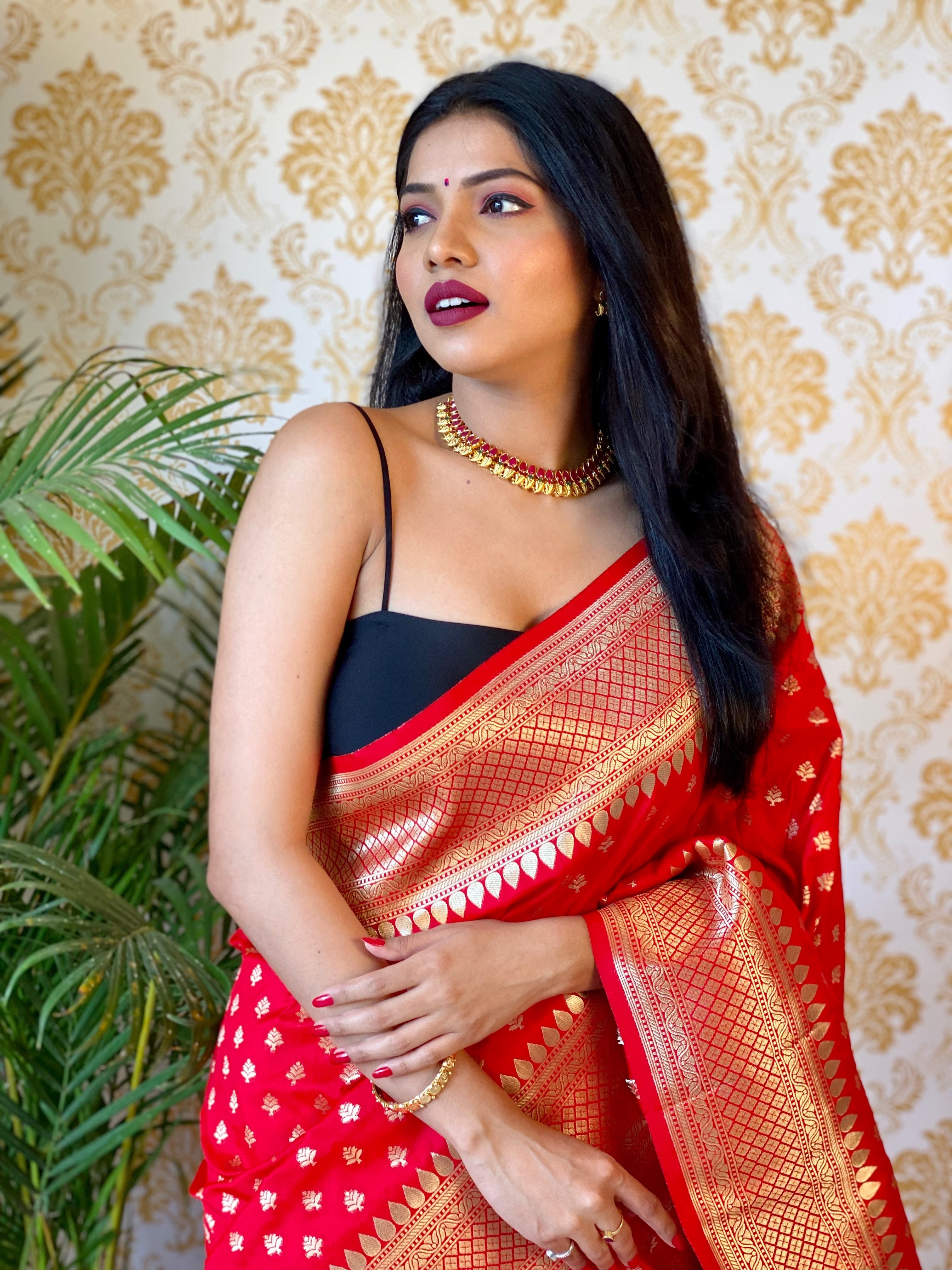 Pure Banarasi Silk With Zari Weaving