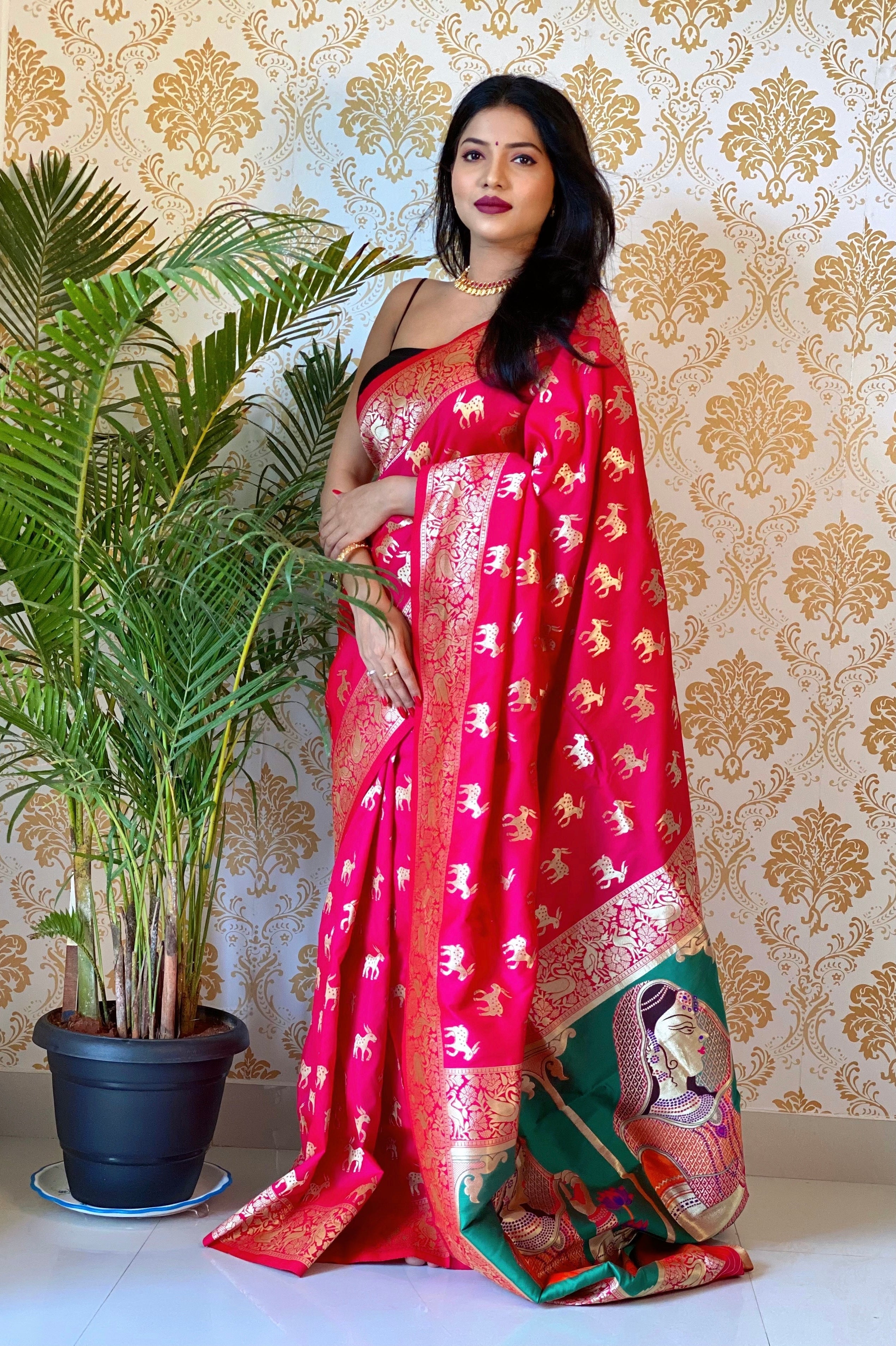 Pure Banarasi Silk With Zari Weaving