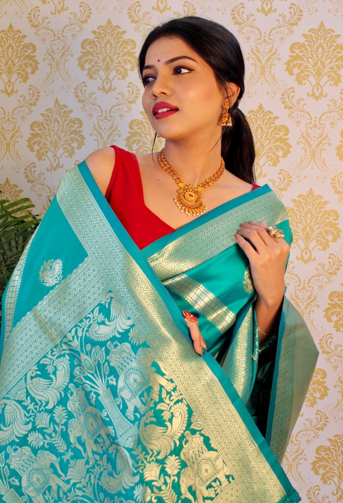 Pure Banarasi Silk With Zari Weaving