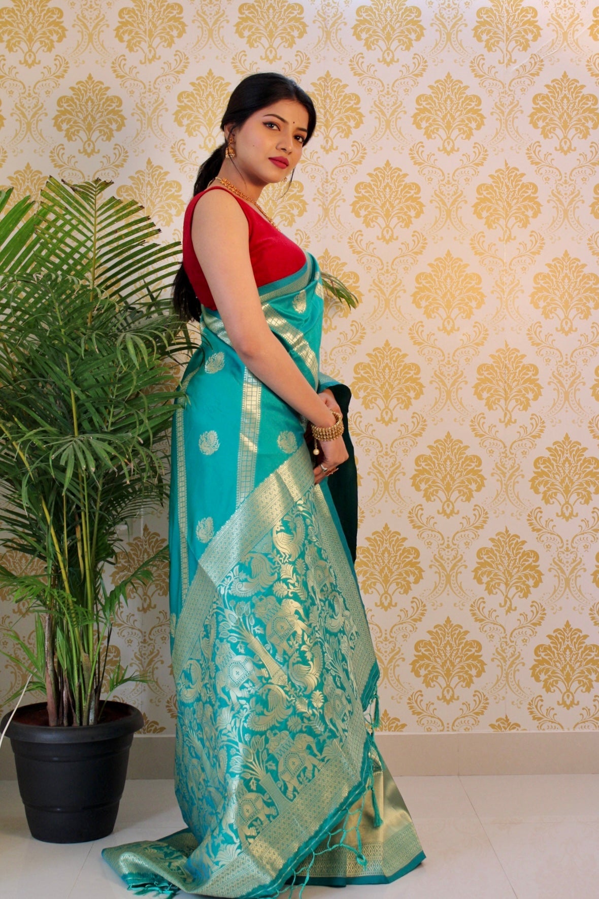 Pure Banarasi Silk With Zari Weaving