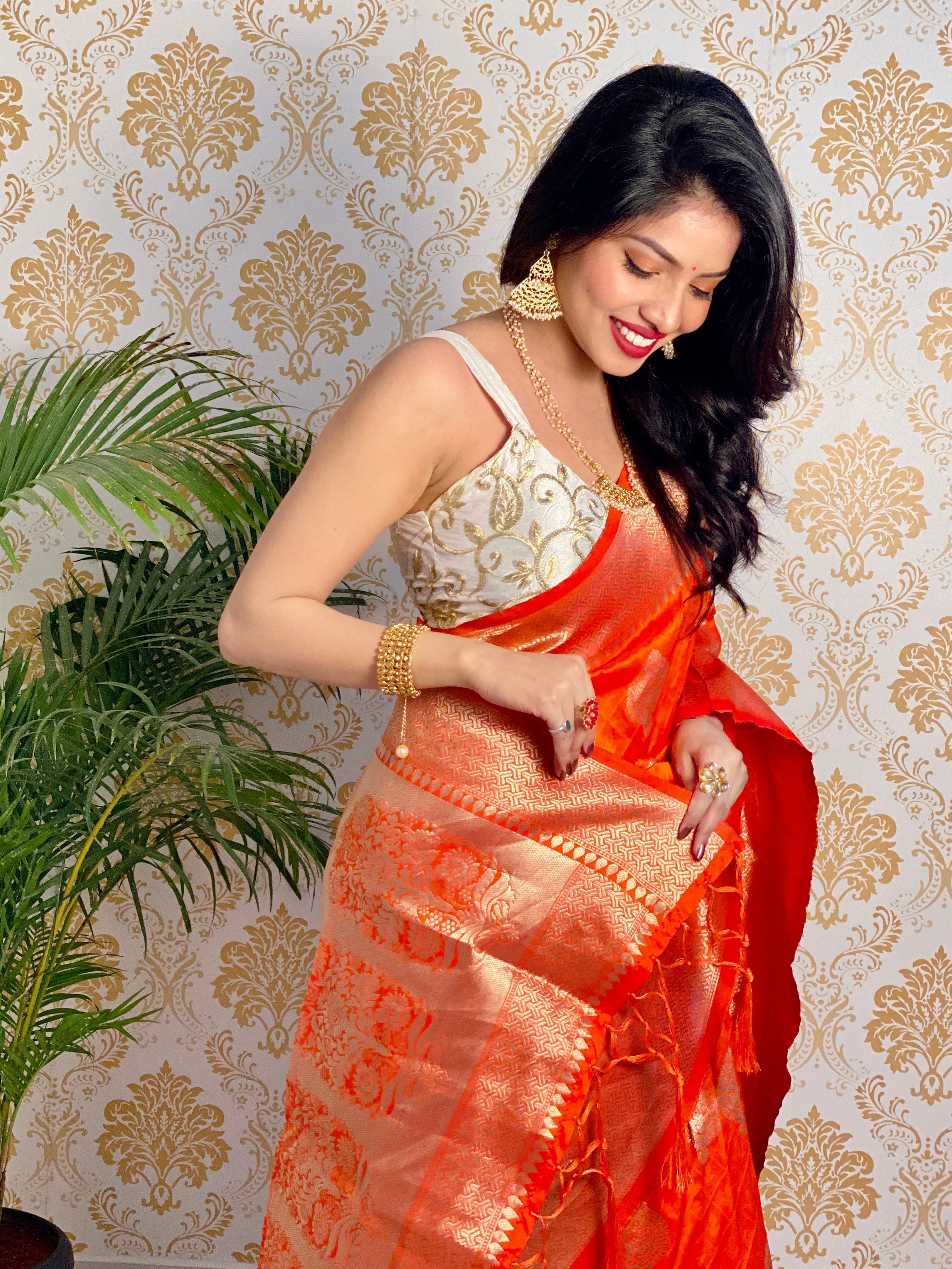 Pure Banarasi Silk With Zari Weaving