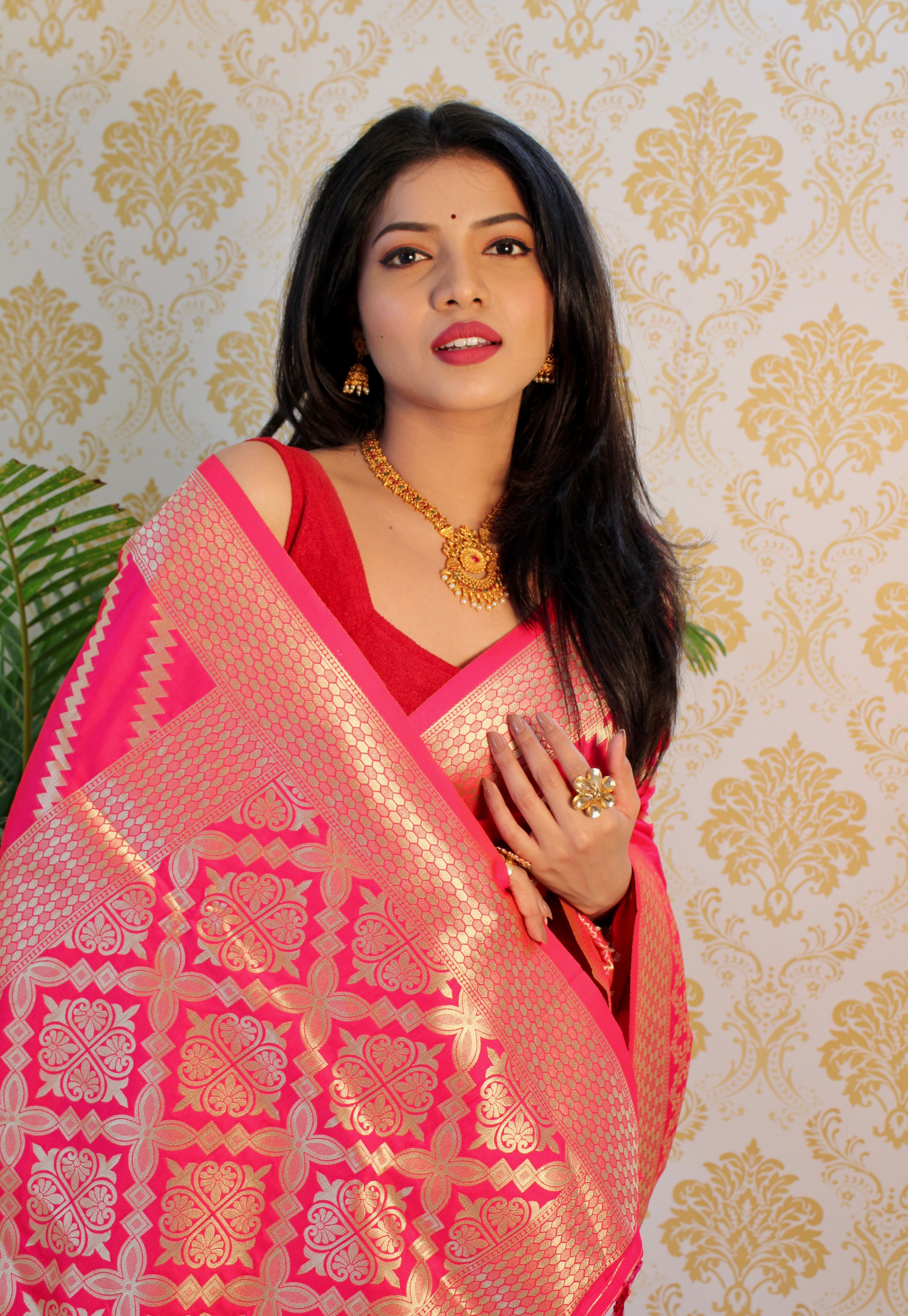 Pure Banarasi Silk With Zari Weaving