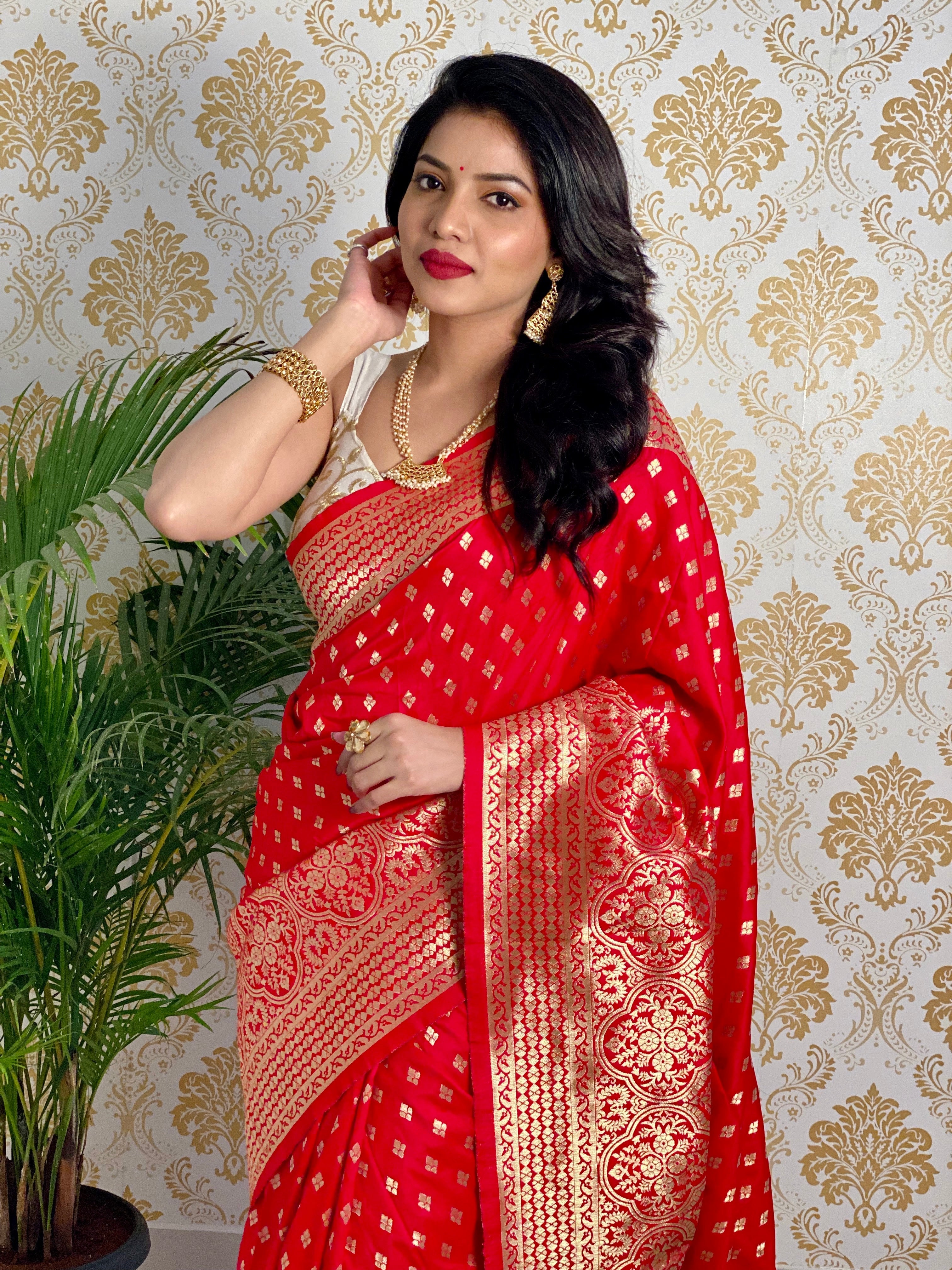 Pure Banarasi Silk With Zari Weaving