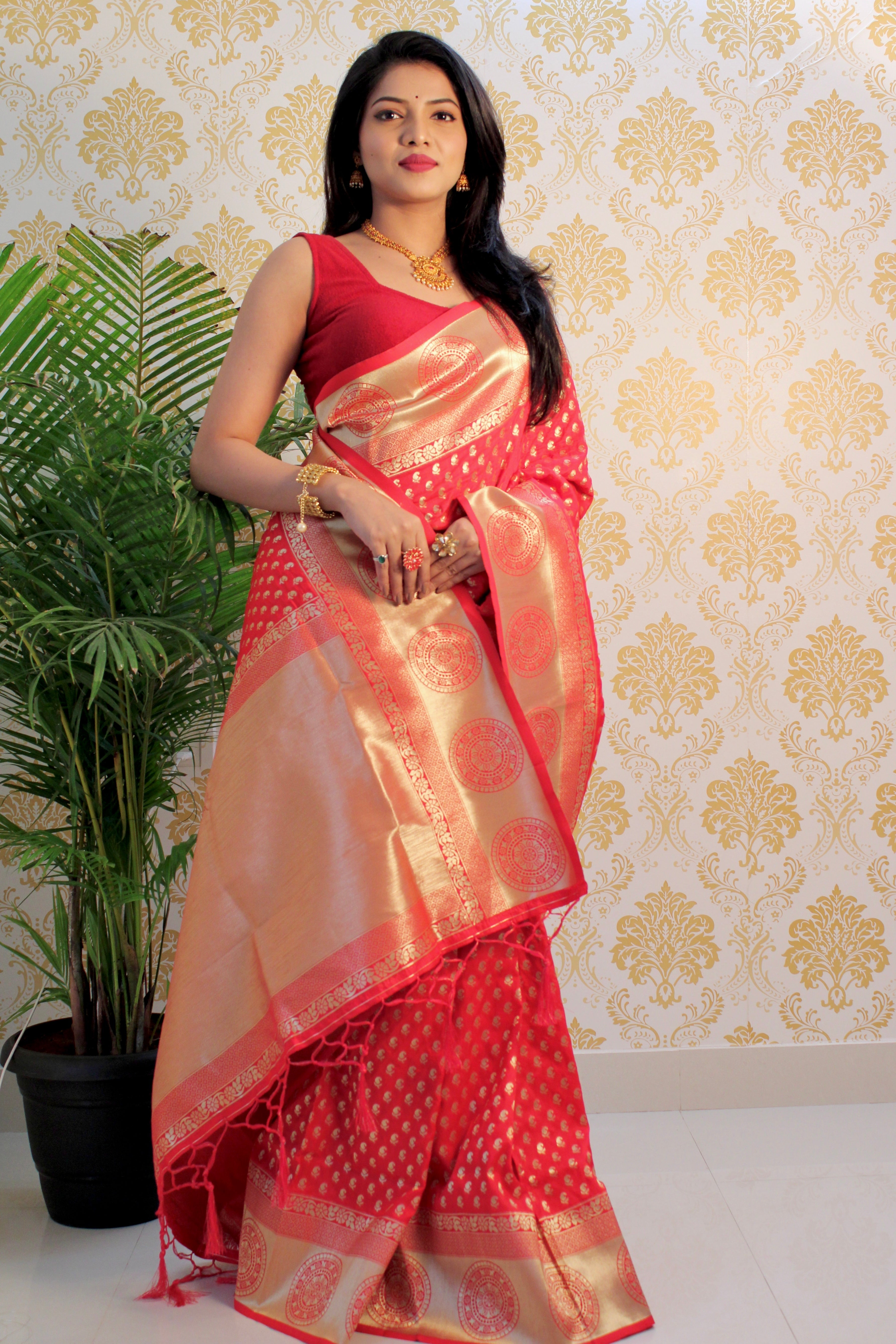 Pure Banarasi Silk With Zari Weaving