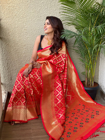 Pure Banarasi Silk With Zari Weaving