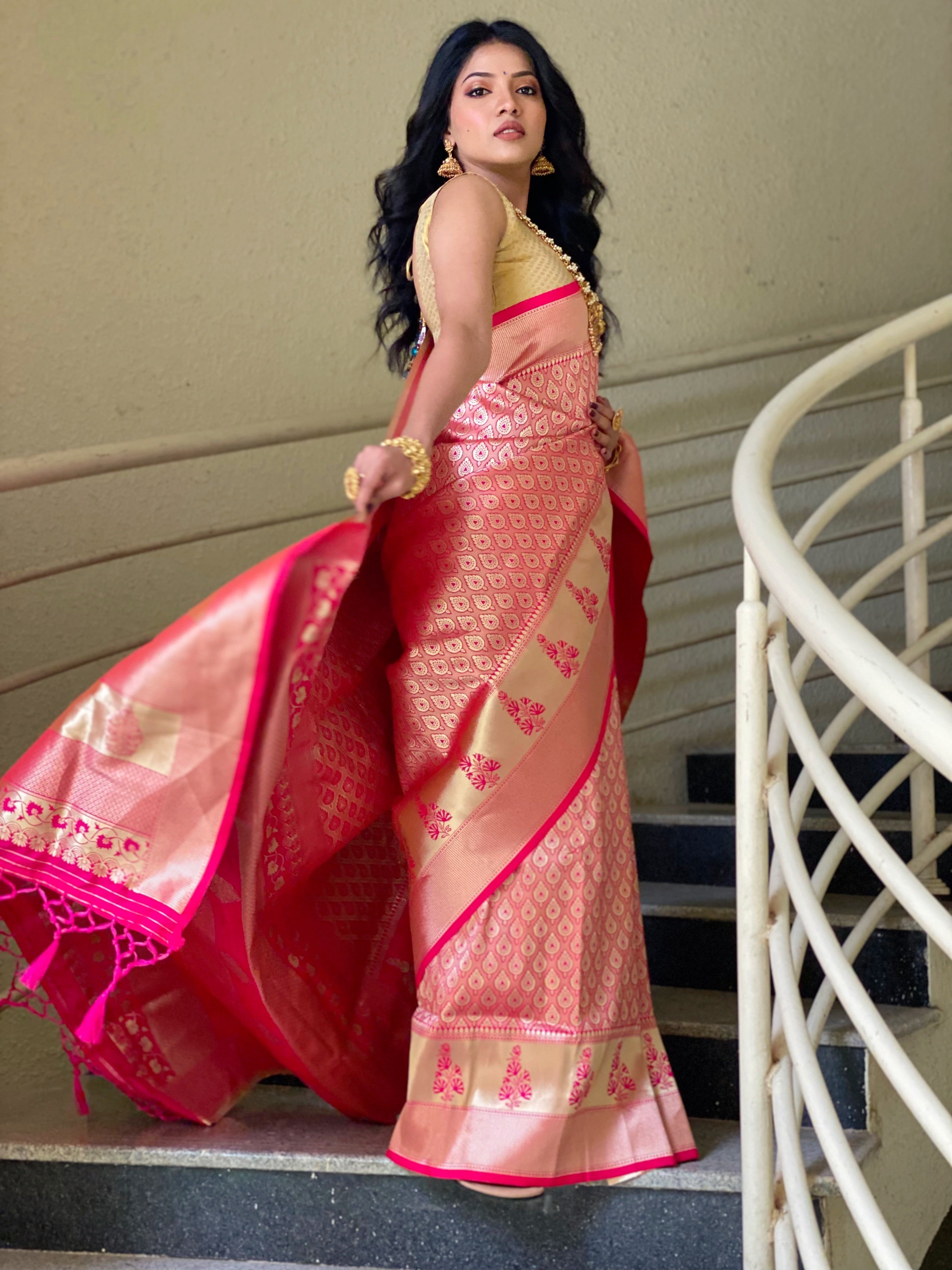 Pure Banarasi Silk With Zari Weaving