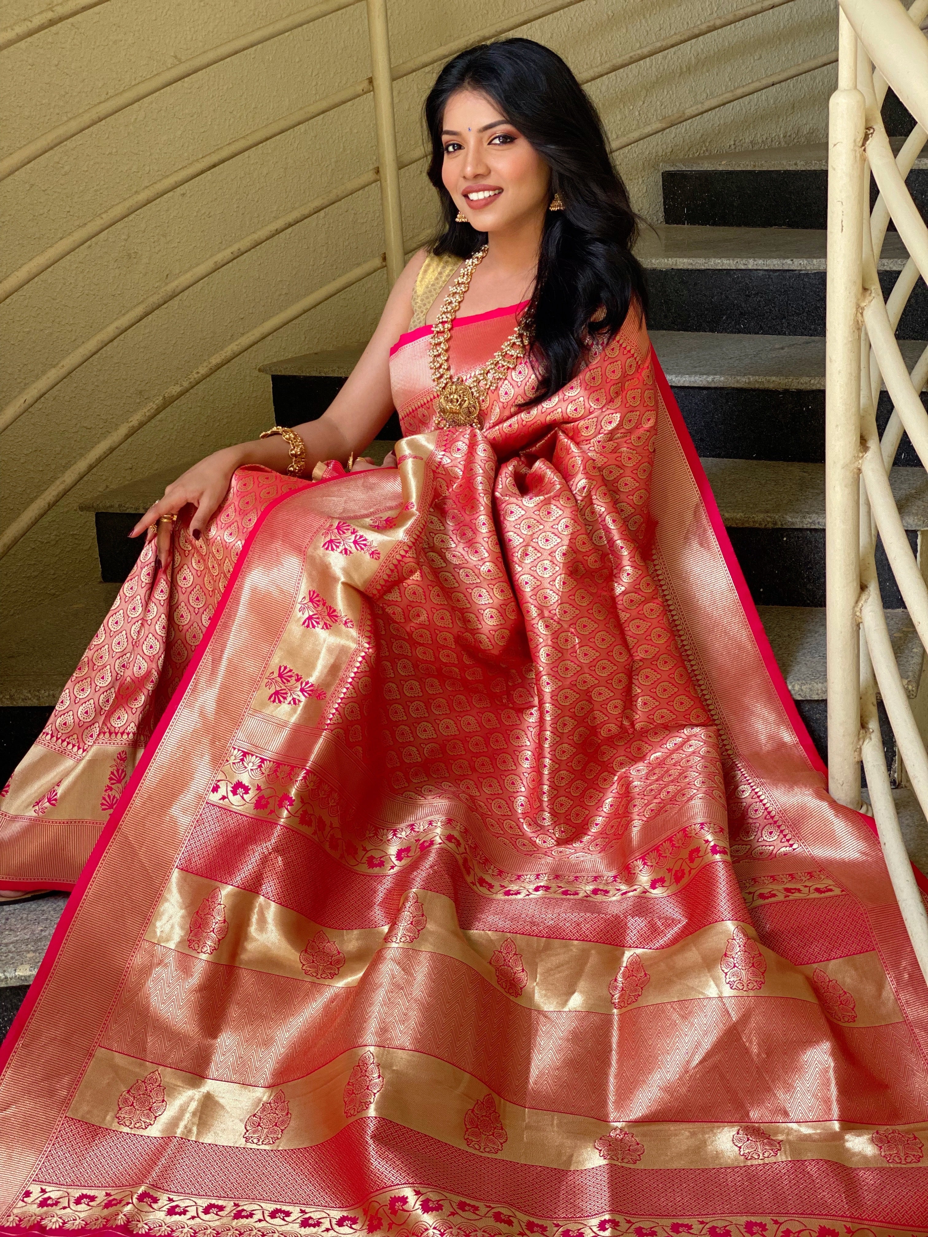 Pure Banarasi Silk With Zari Weaving
