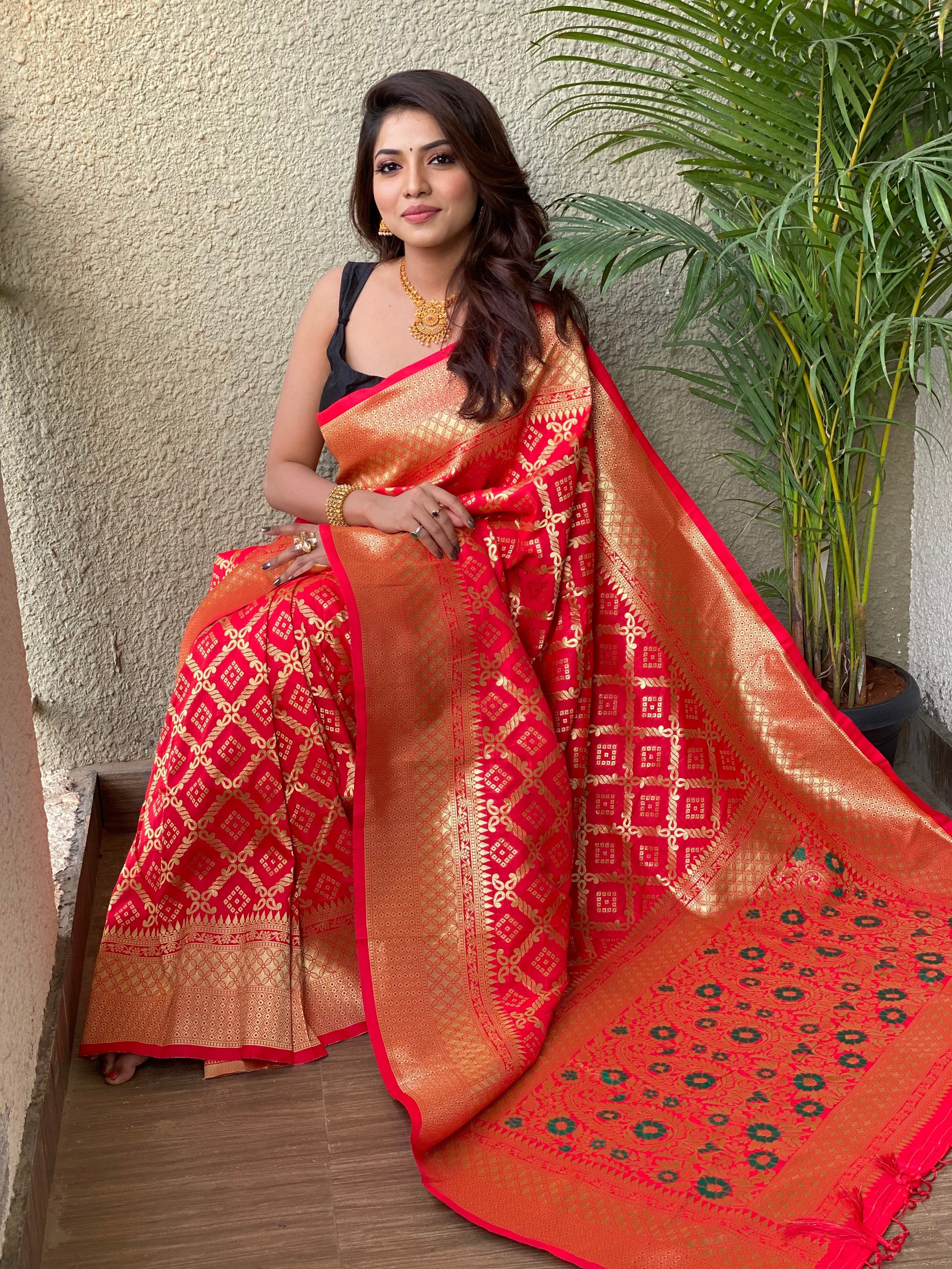 Pure Banarasi Silk With Zari Weaving