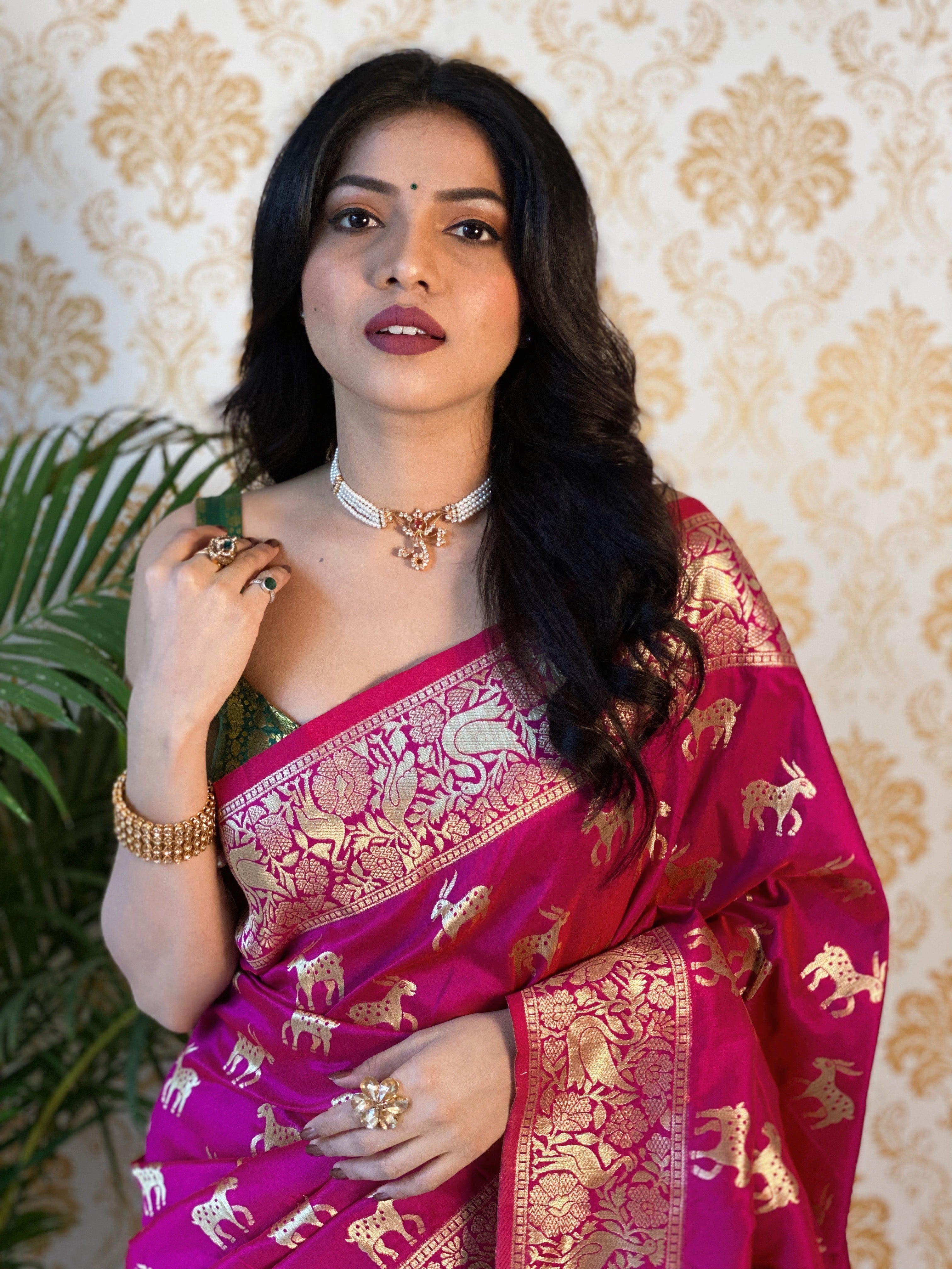 Pure Banarasi Silk With Zari Weaving