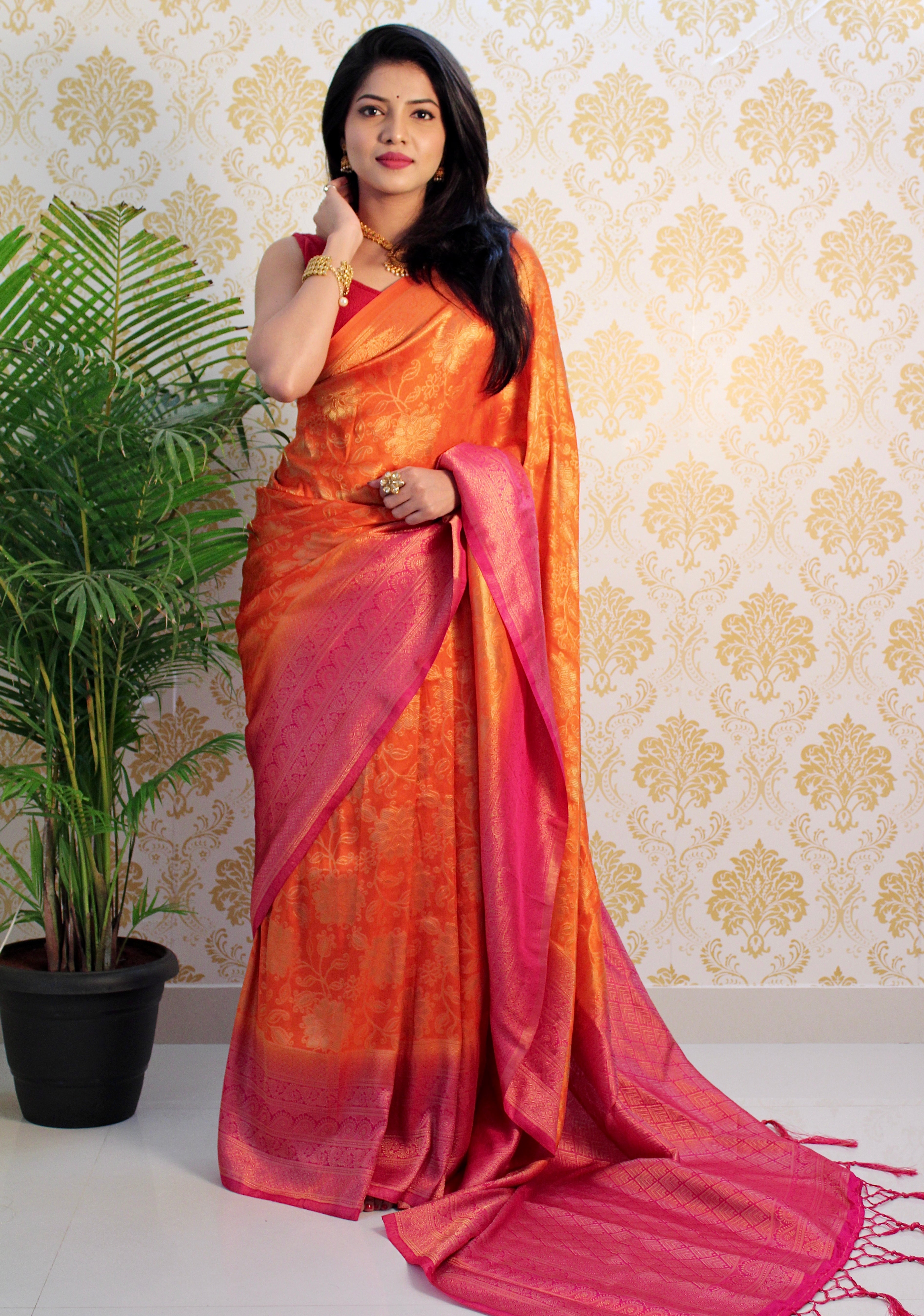 Pure Banarasi Silk With Zari Weaving