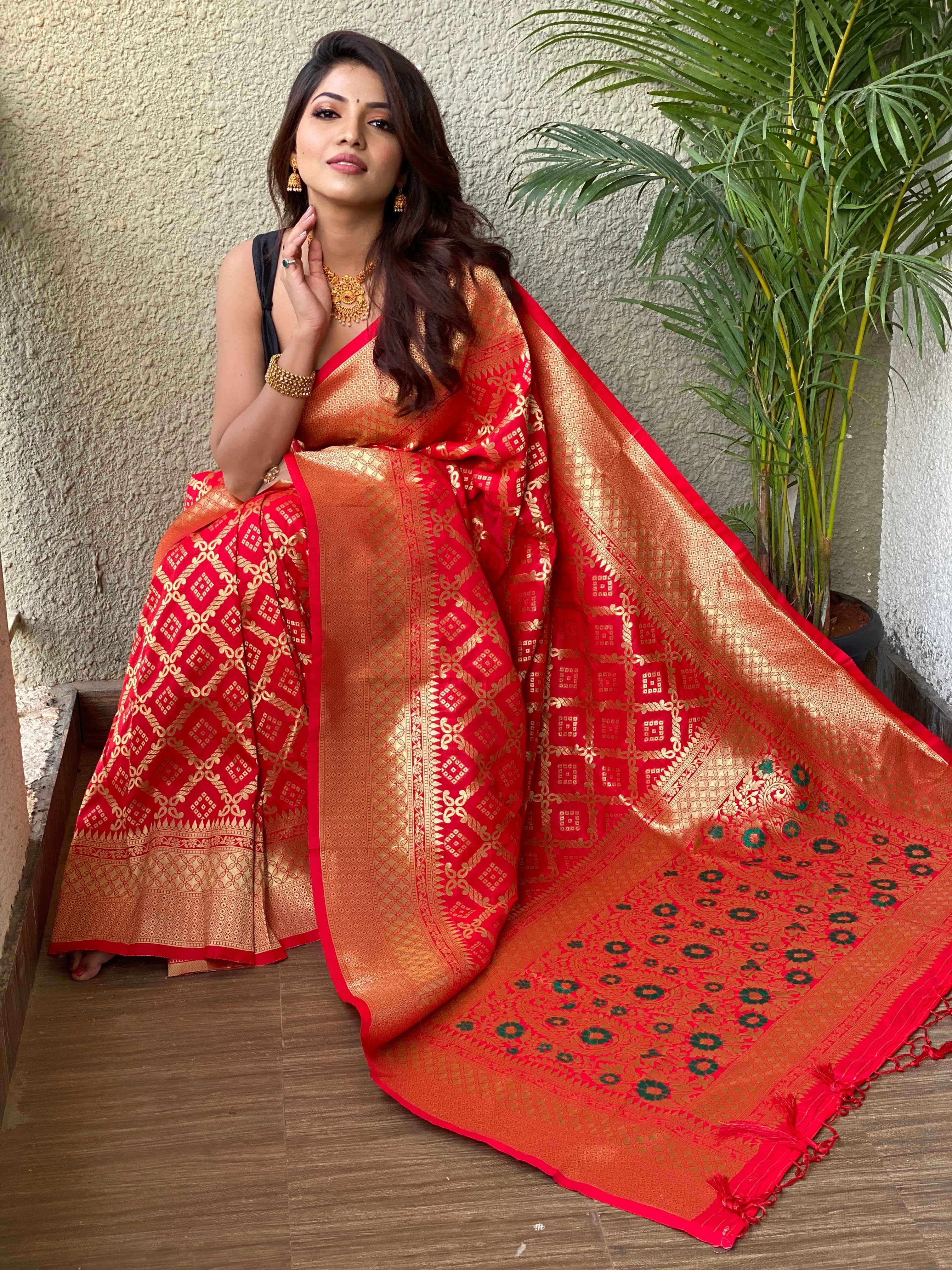 Pure Banarasi Silk With Zari Weaving