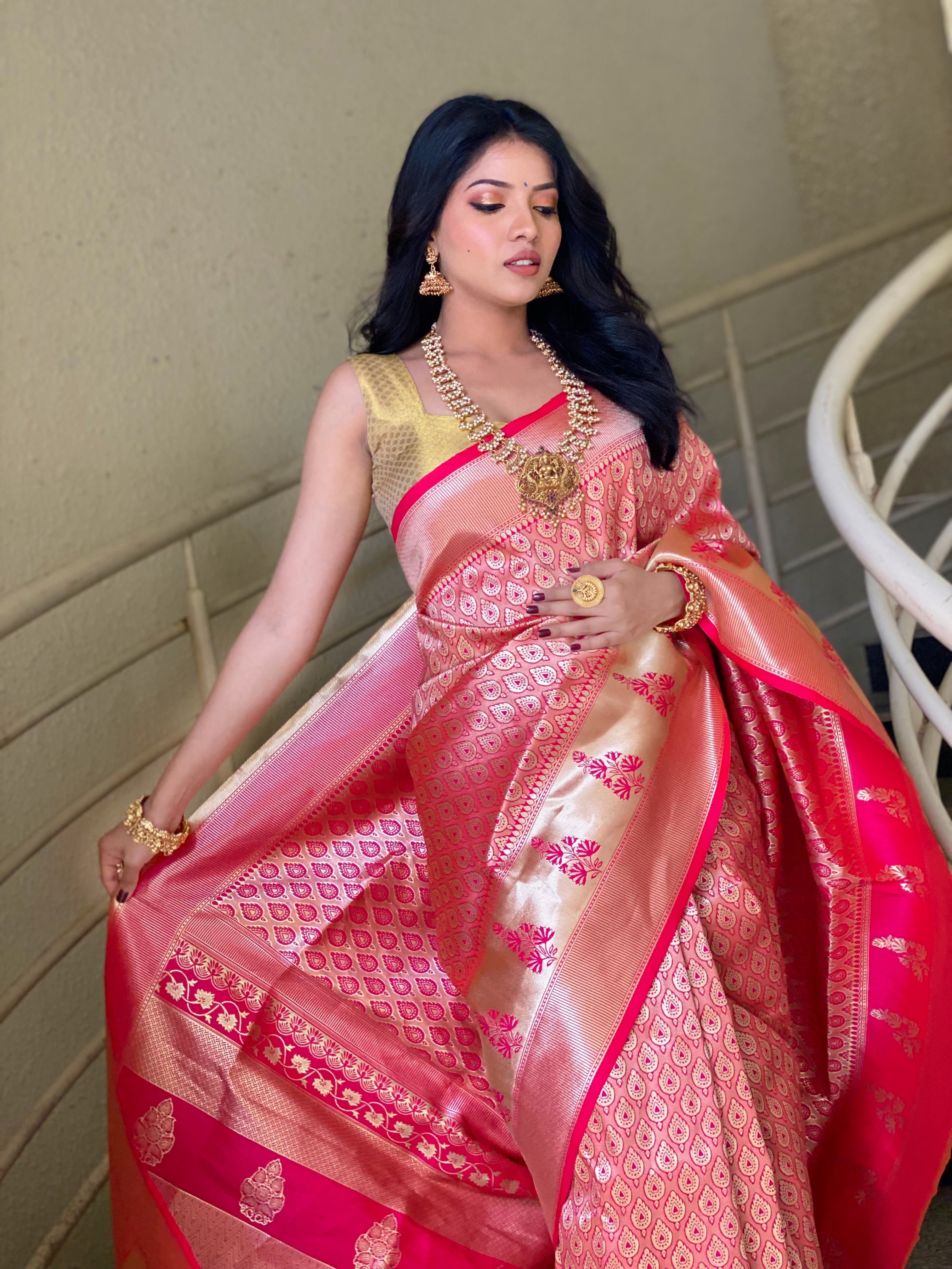 Pure Banarasi Silk With Zari Weaving