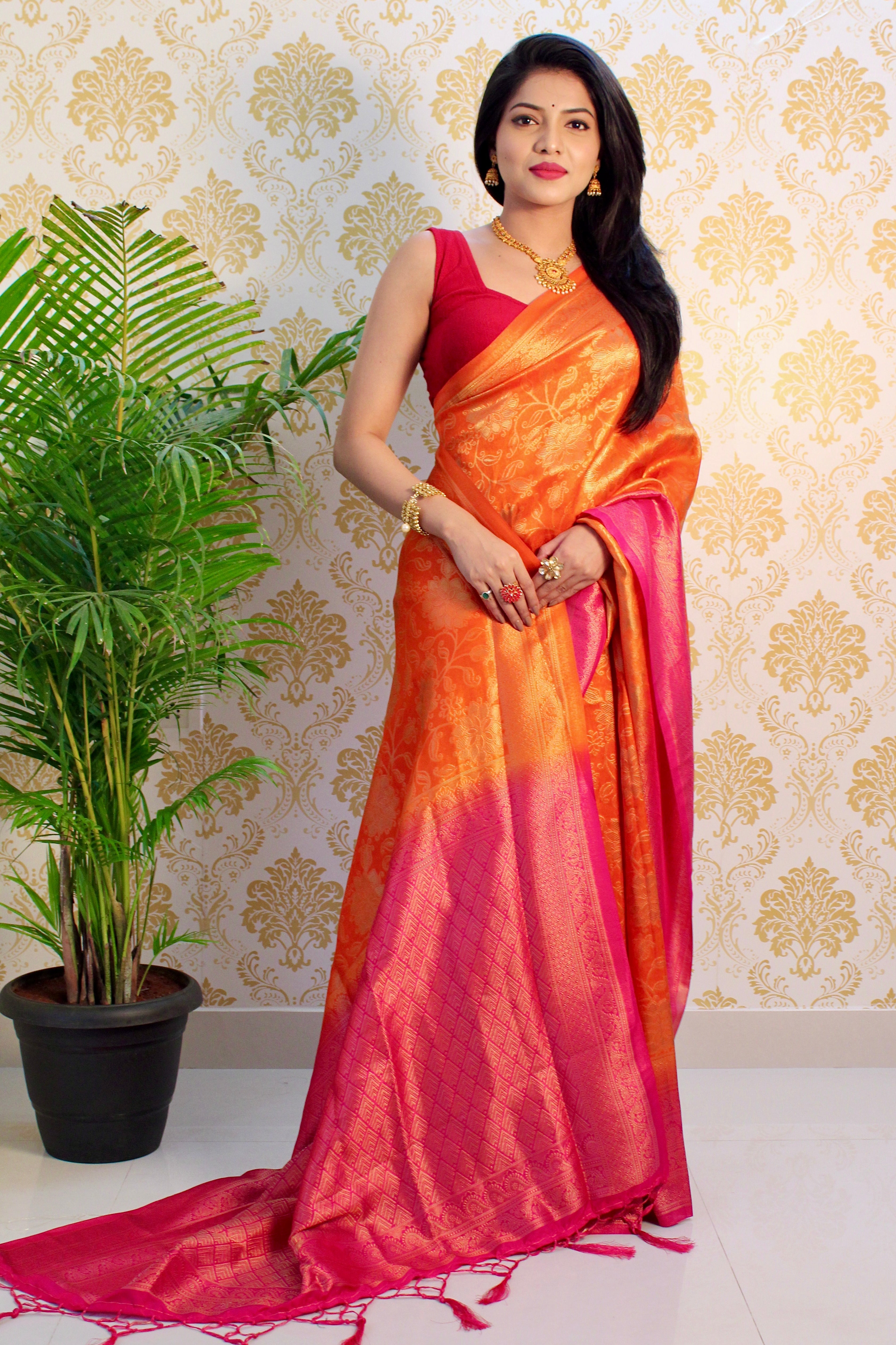 Pure Banarasi Silk With Zari Weaving