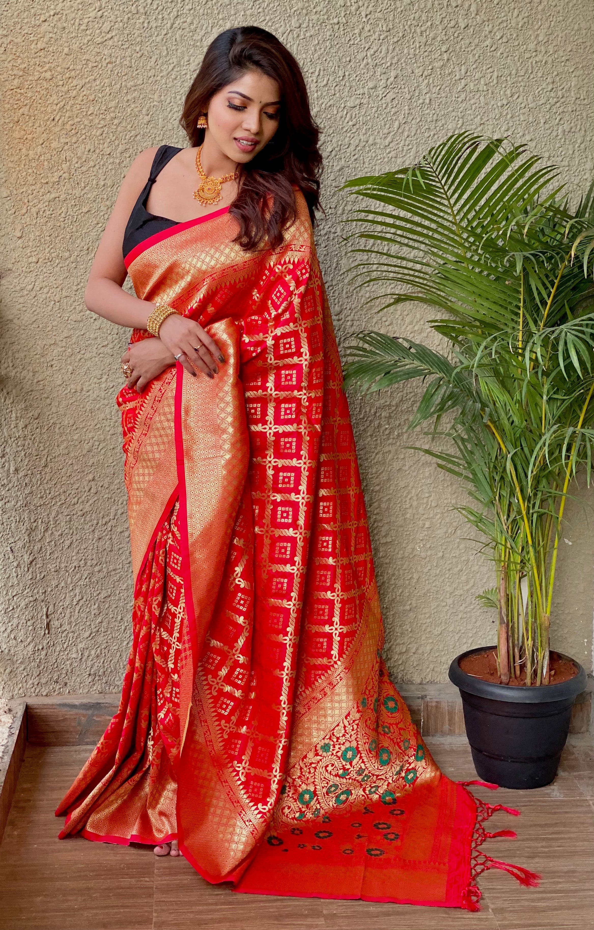Pure Banarasi Silk With Zari Weaving