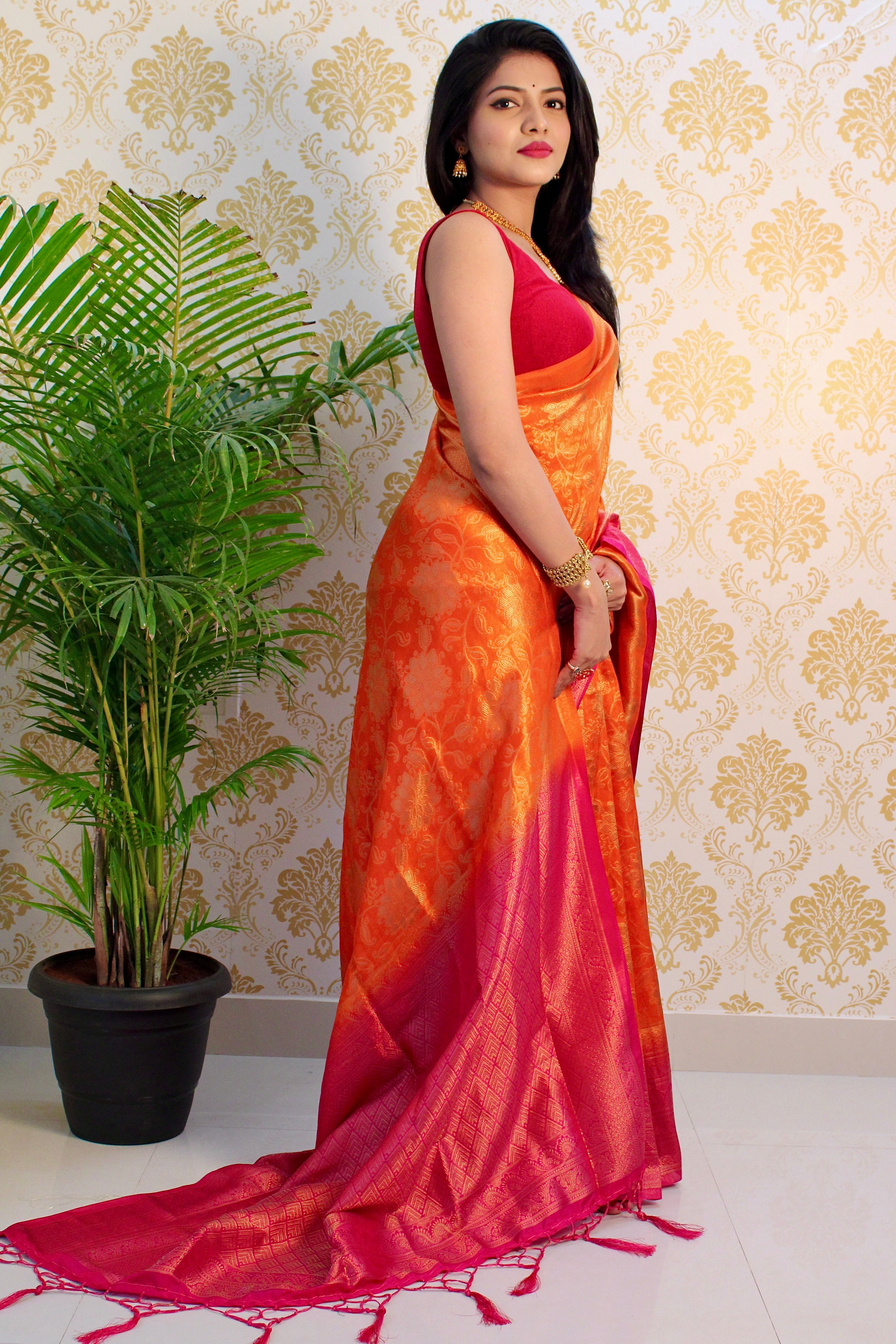 Pure Banarasi Silk With Zari Weaving