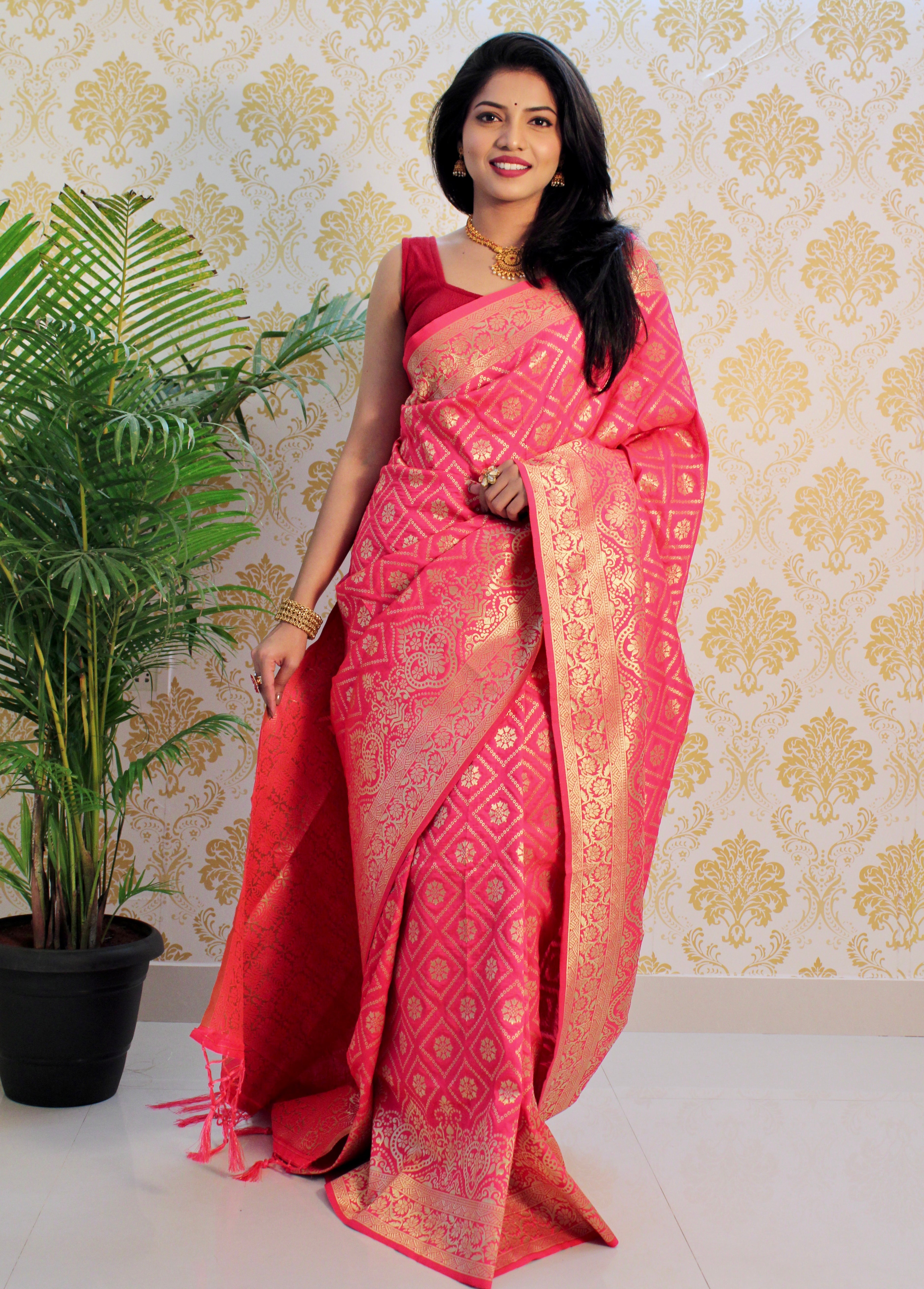 Pure Banarasi Silk With Zari Weaving