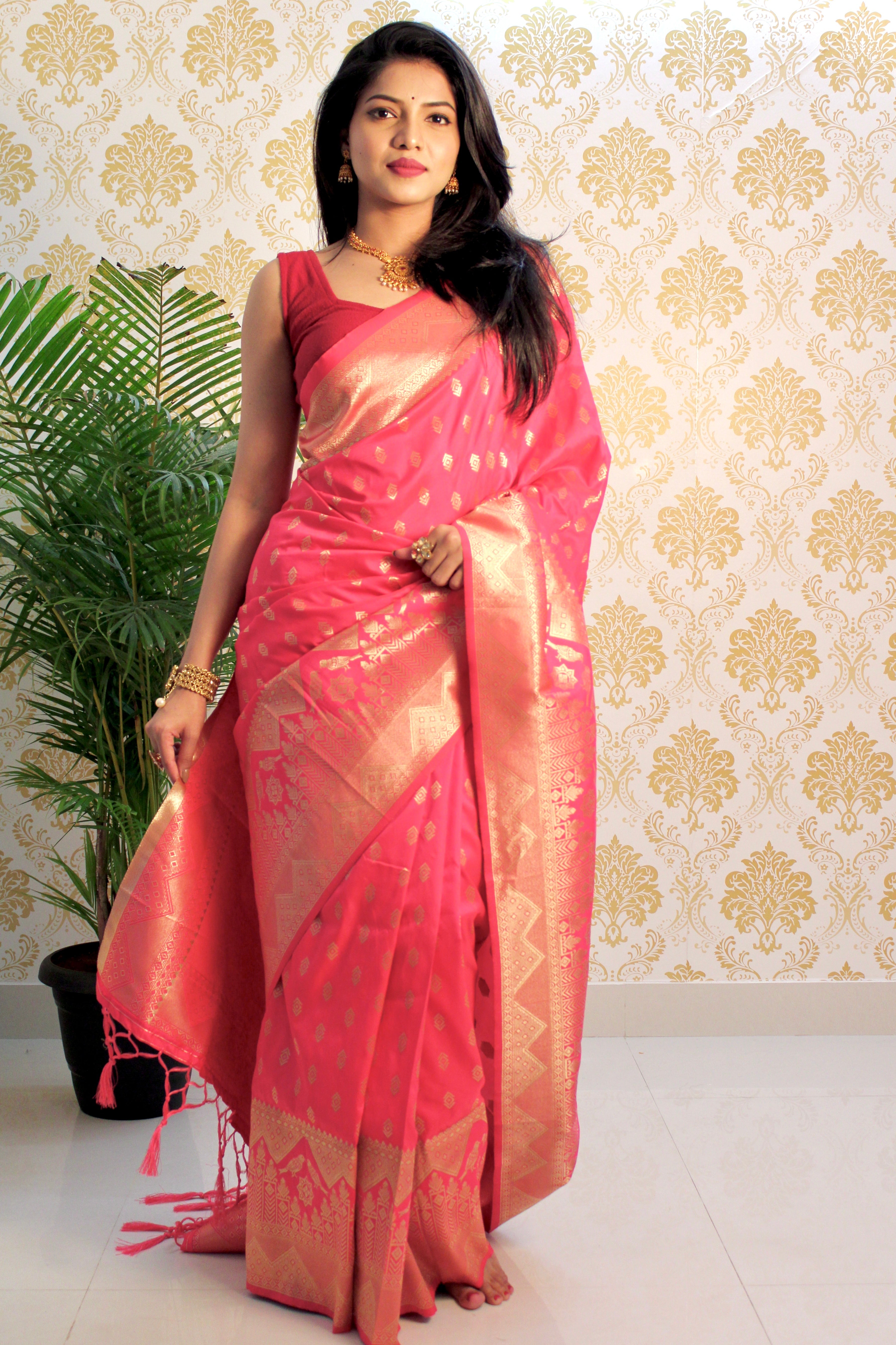 Pure Banarasi Silk With Zari Weaving
