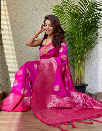 Pure Banarasi Silk With Zari Weaving