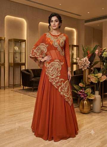Enchanté Embroidered Lehenga Co-Ord Set With Statement Shrug
