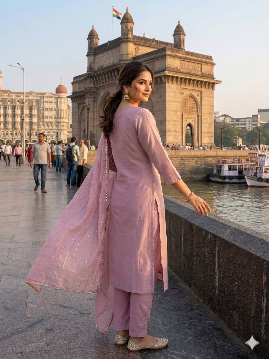 Designer Sequence Embroidered Top, Pant & Dupatta